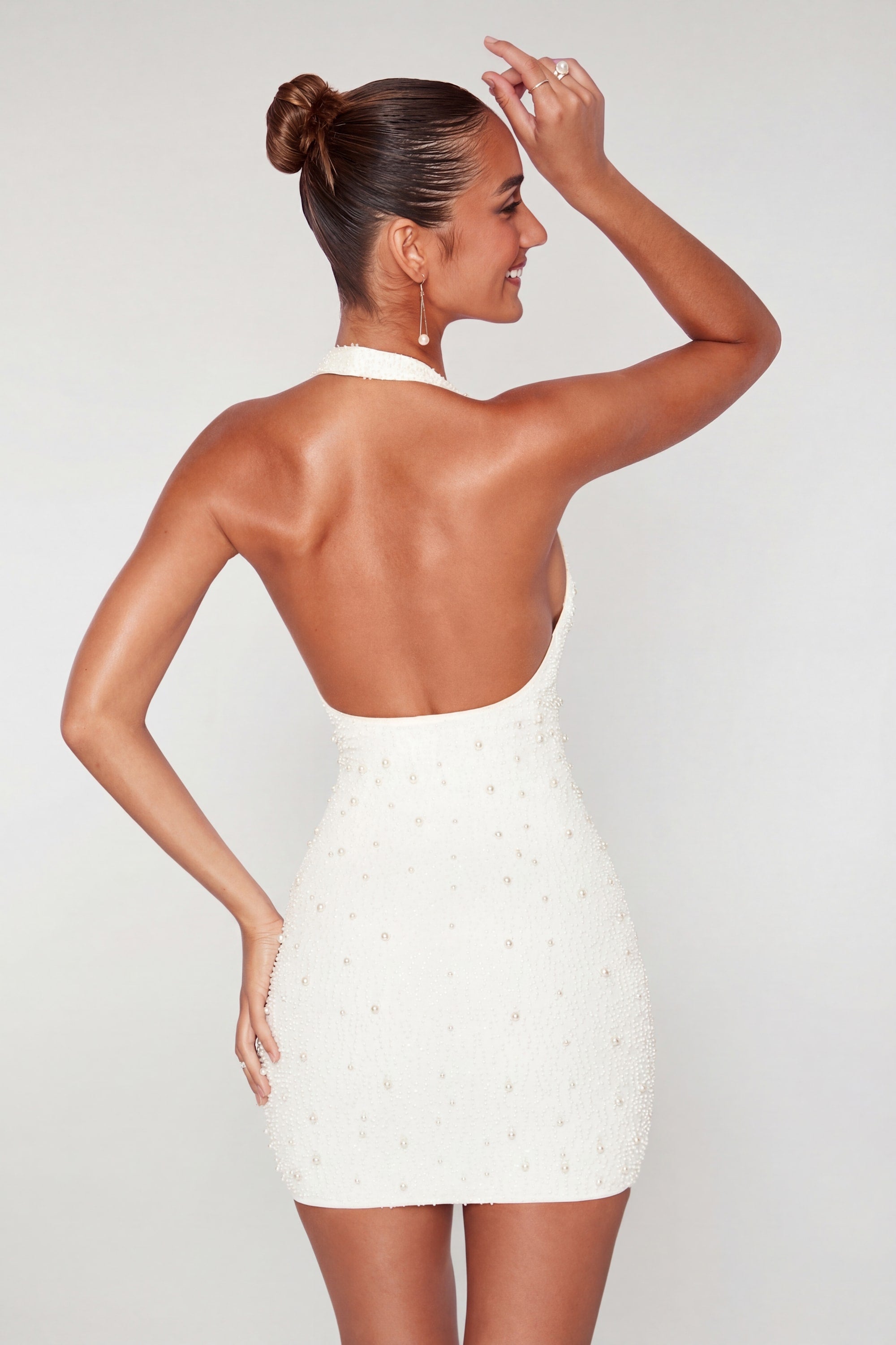 strapless open back dress Square Neck Simple Long Prom Gown with Strappy Open Back – loveangeldress main image 1