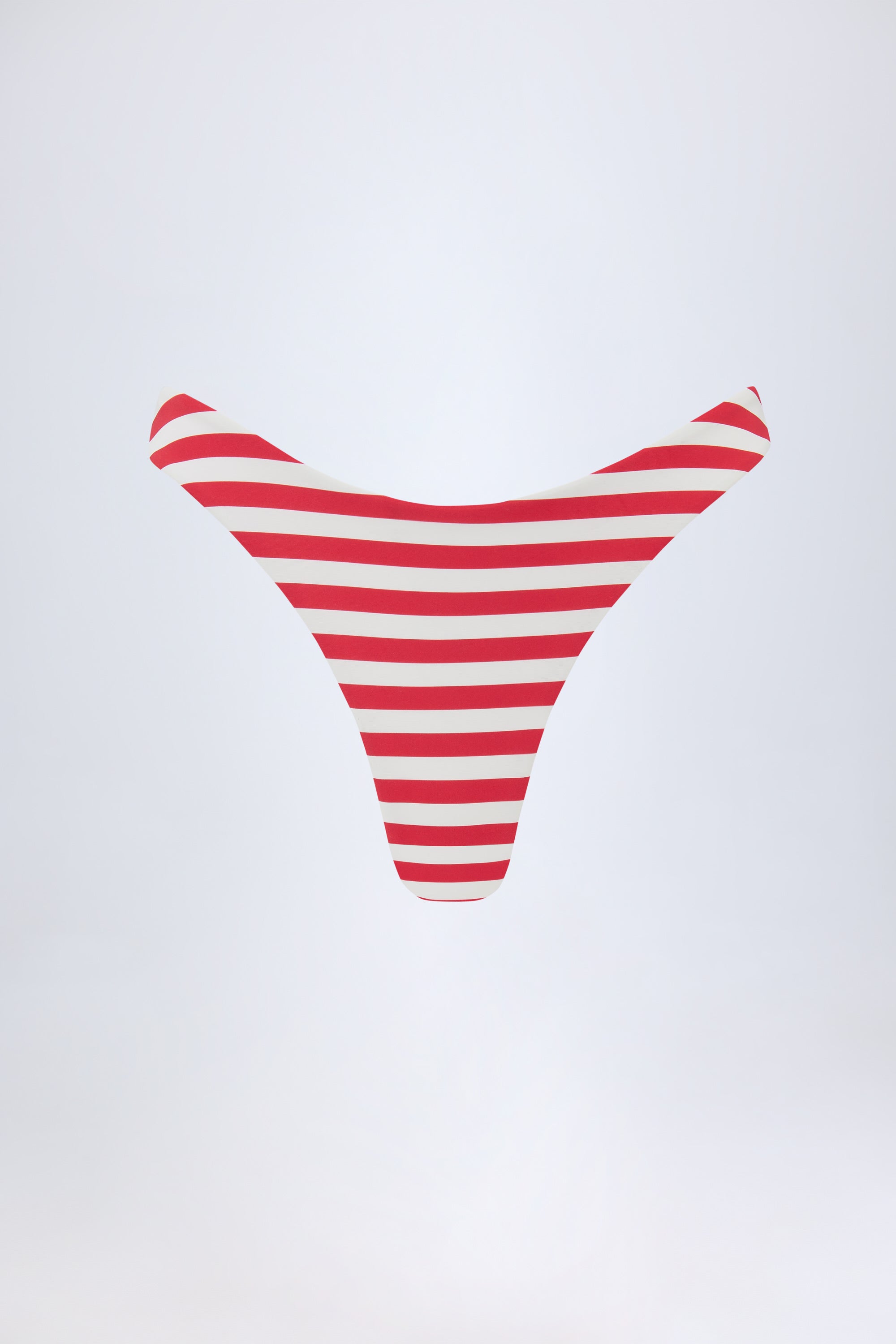 Santos Cheeky Bikini Bottoms in Cherry Red Stripe Oh Polly