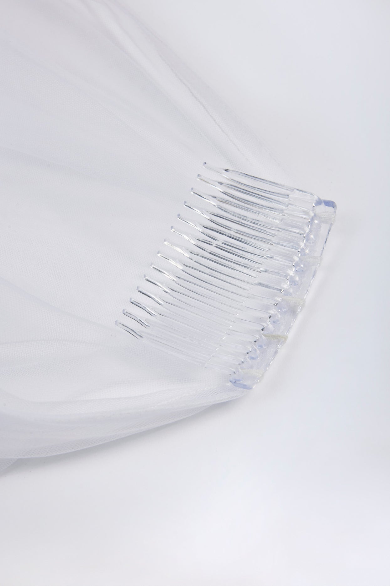 Lace-Trim Veil in White - 6