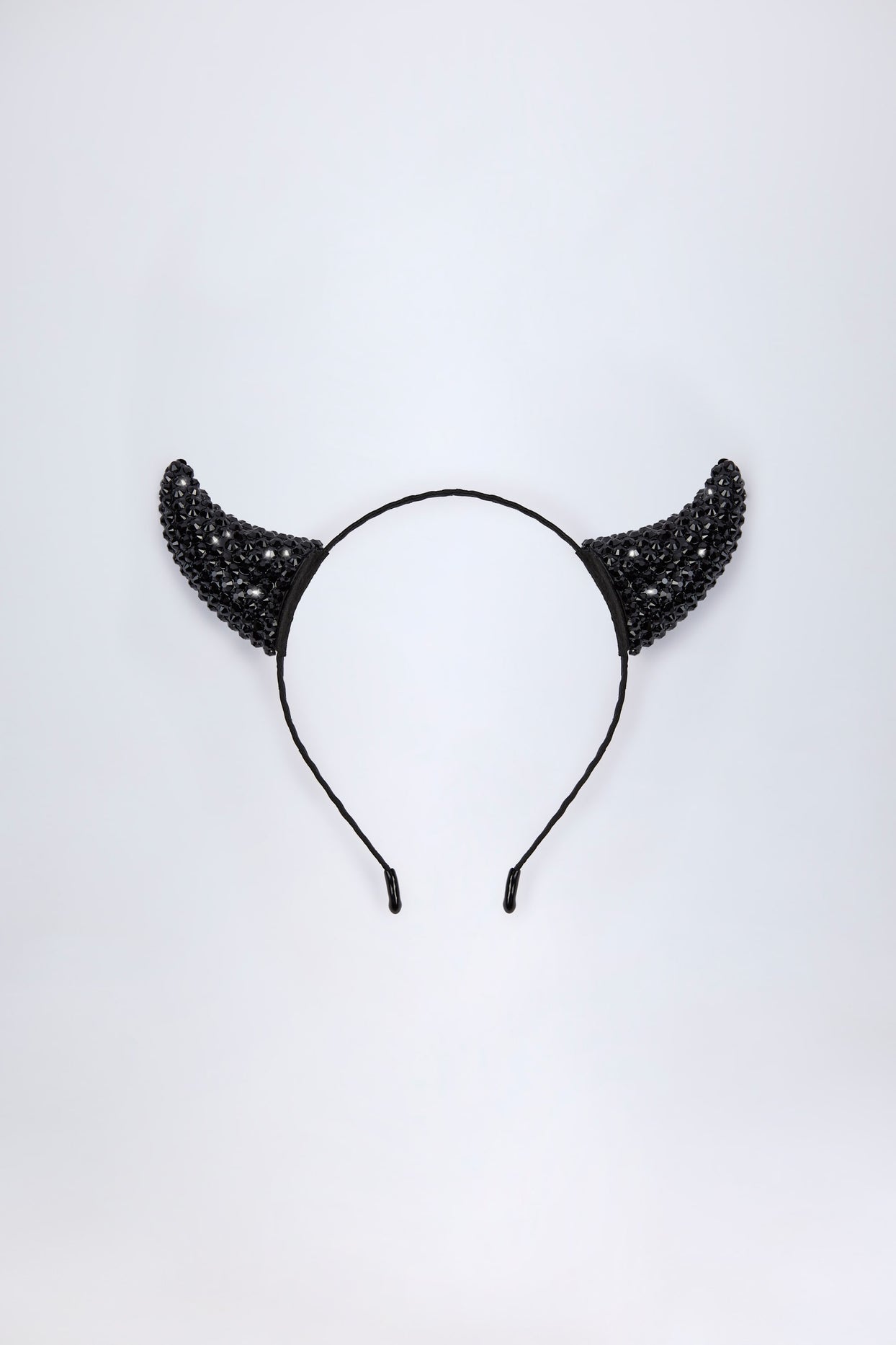 Devil Horns Headband in Black - 2