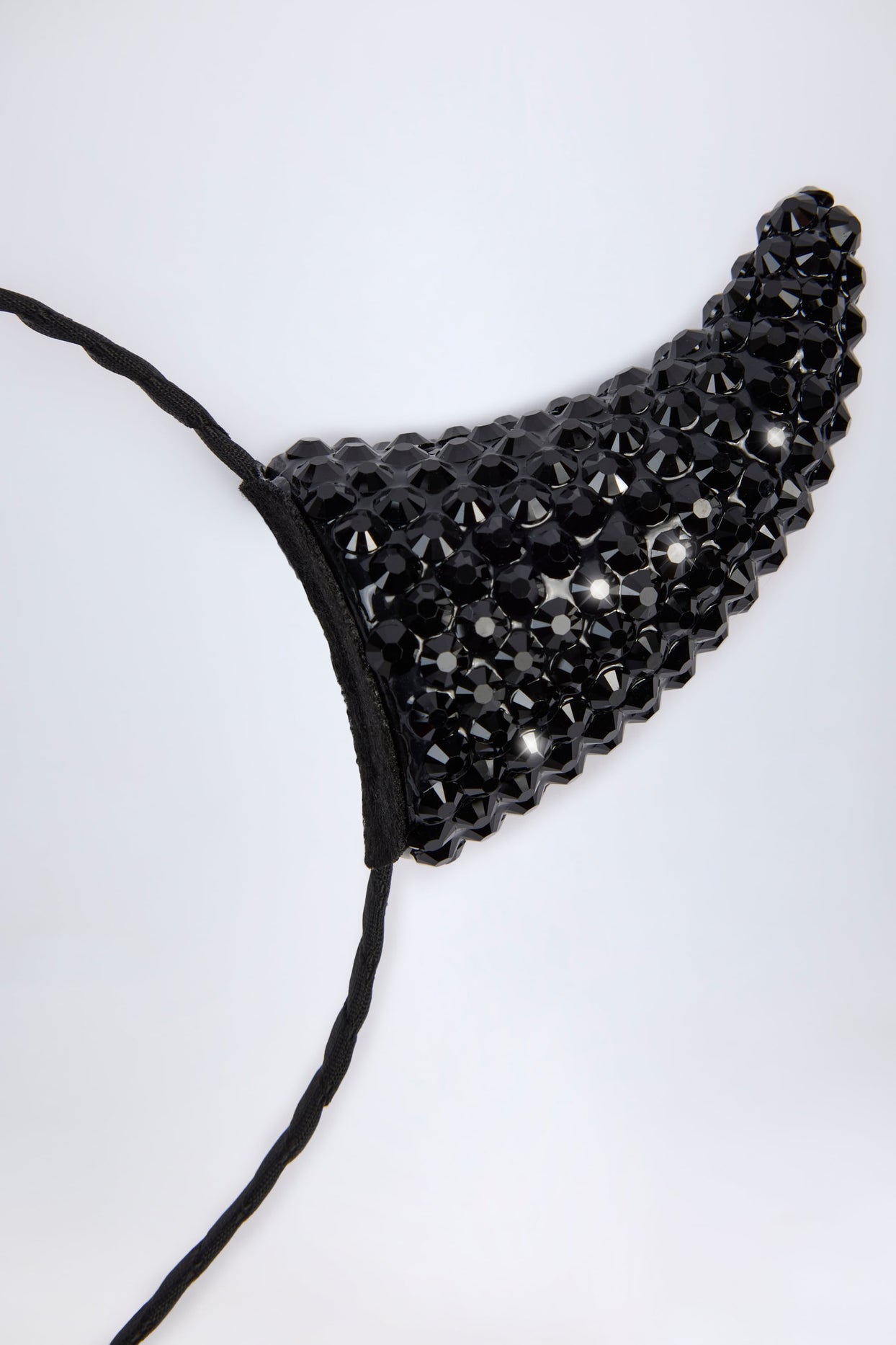Devil Horns Headband in Black - 3