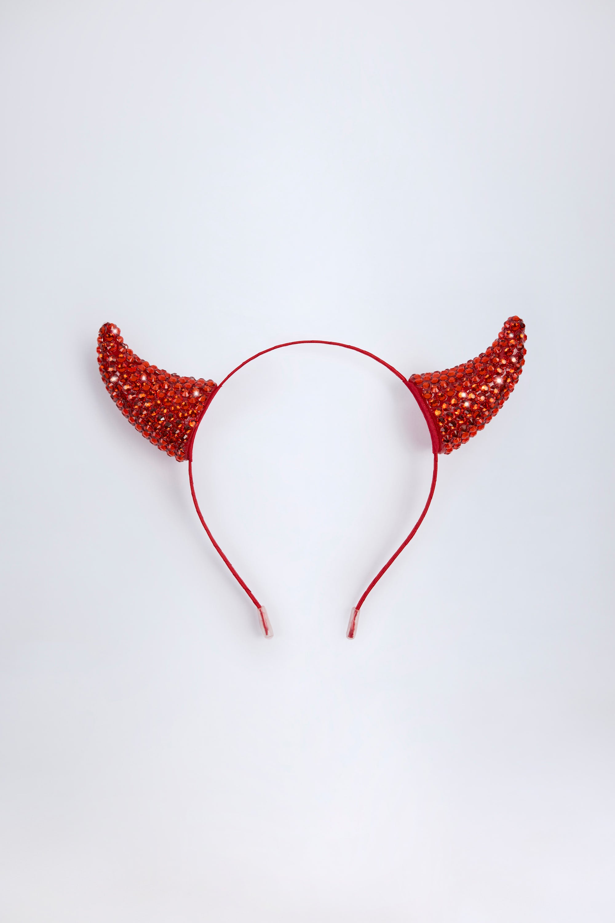 Devil Horns Headband in Fire Red - 2