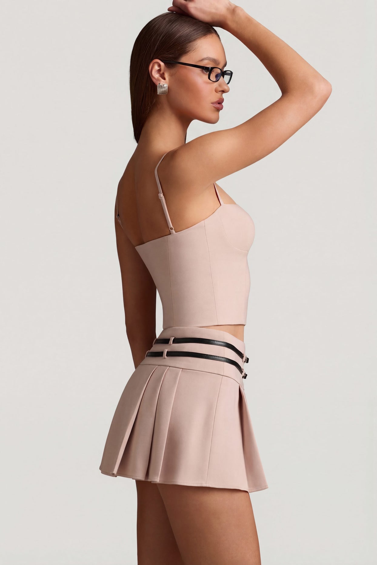 Cut-Top Camisole Top in Mushroom - 3