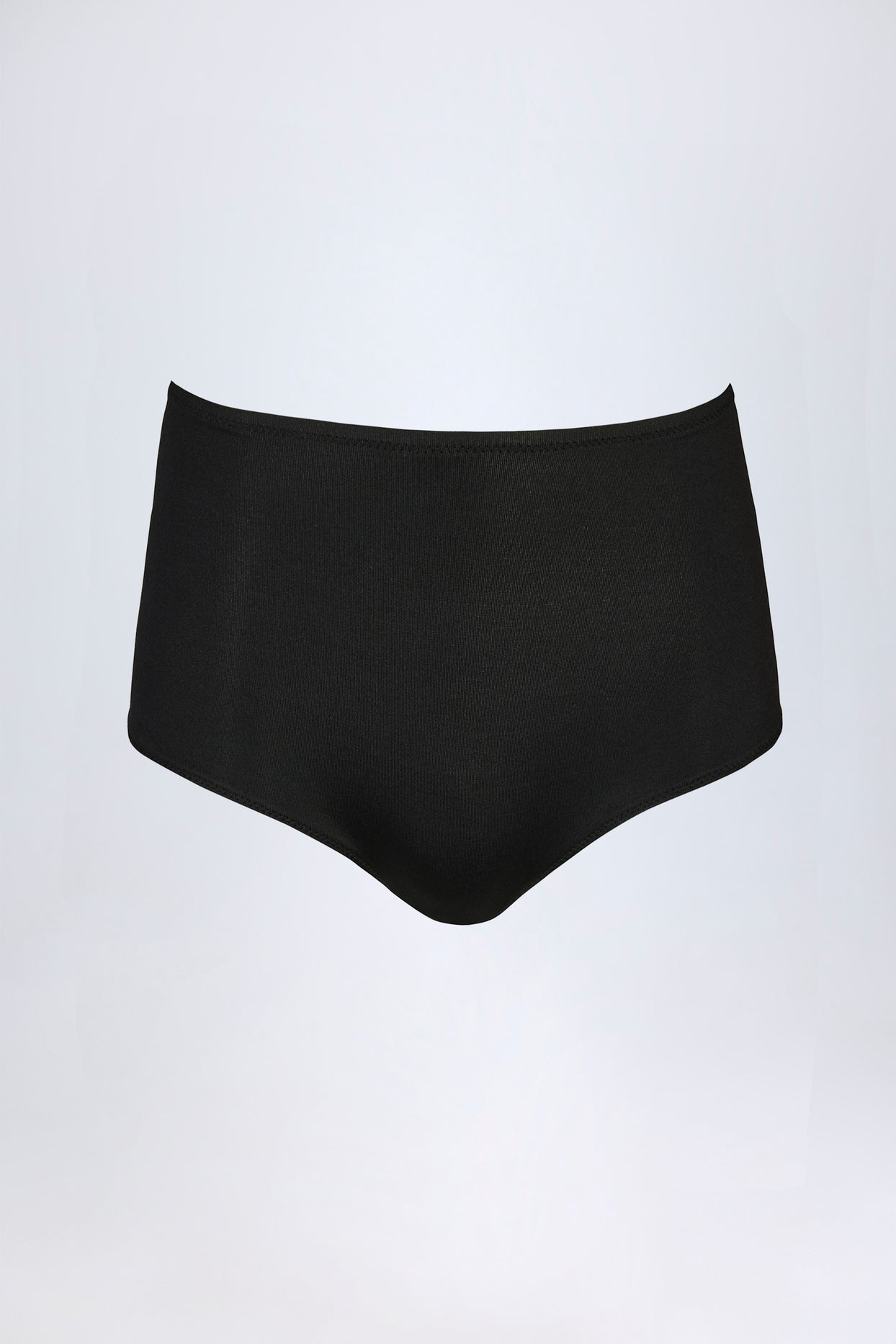 Slinky Jersey Low-Rise Hot Pants in Black - 5