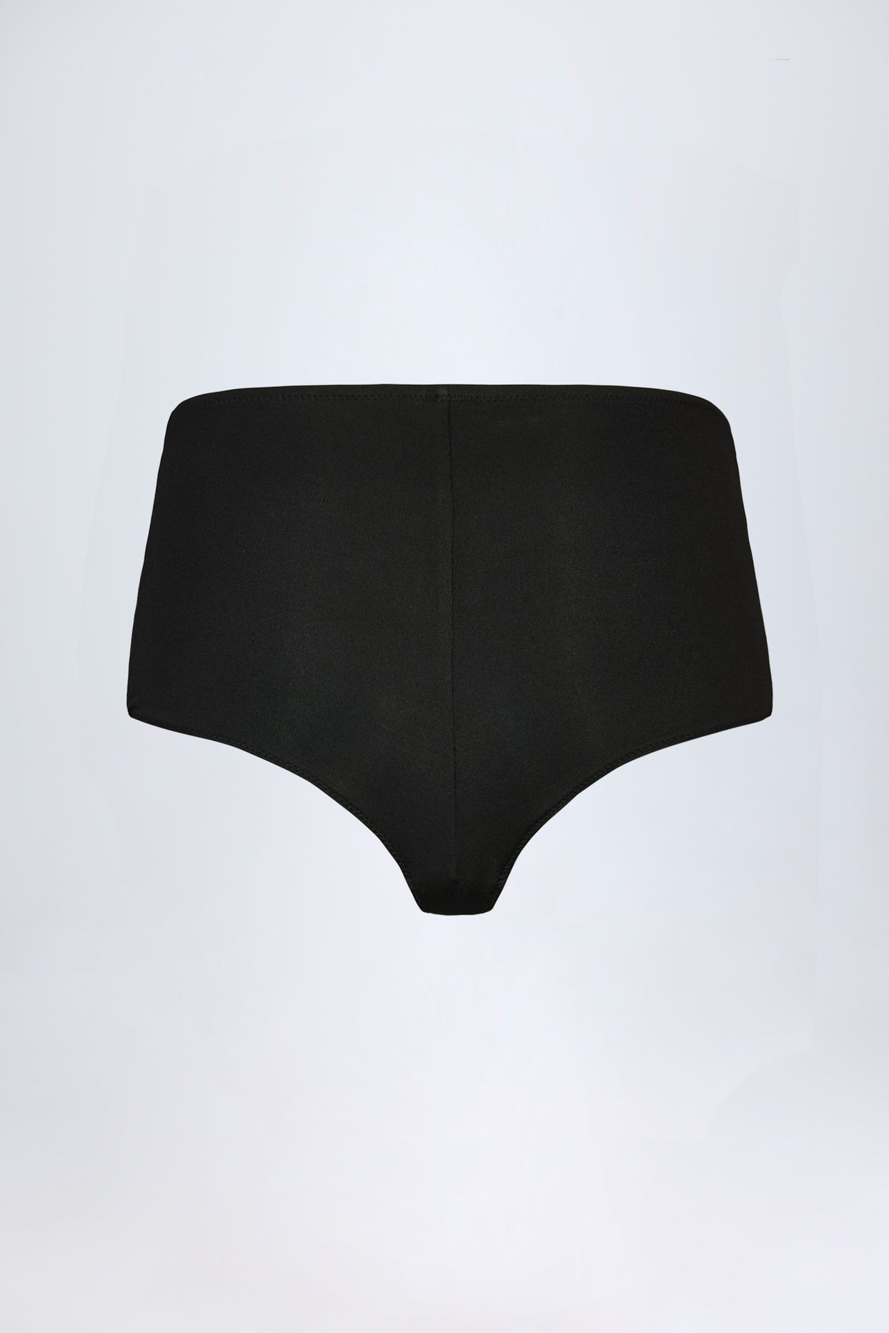Slinky Jersey Low-Rise Hot Pants in Black - 6