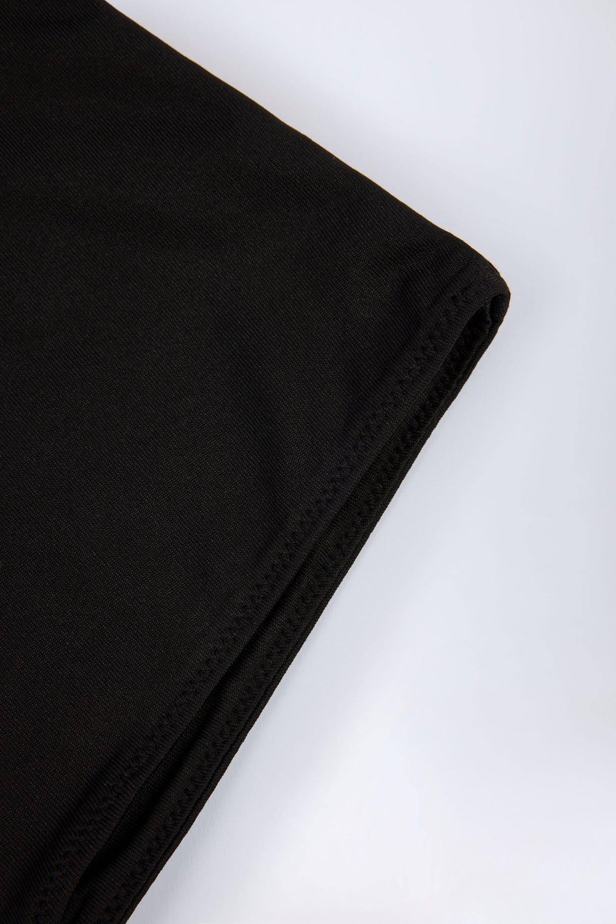 Slinky Jersey Low-Rise Hot Pants in Black - 8