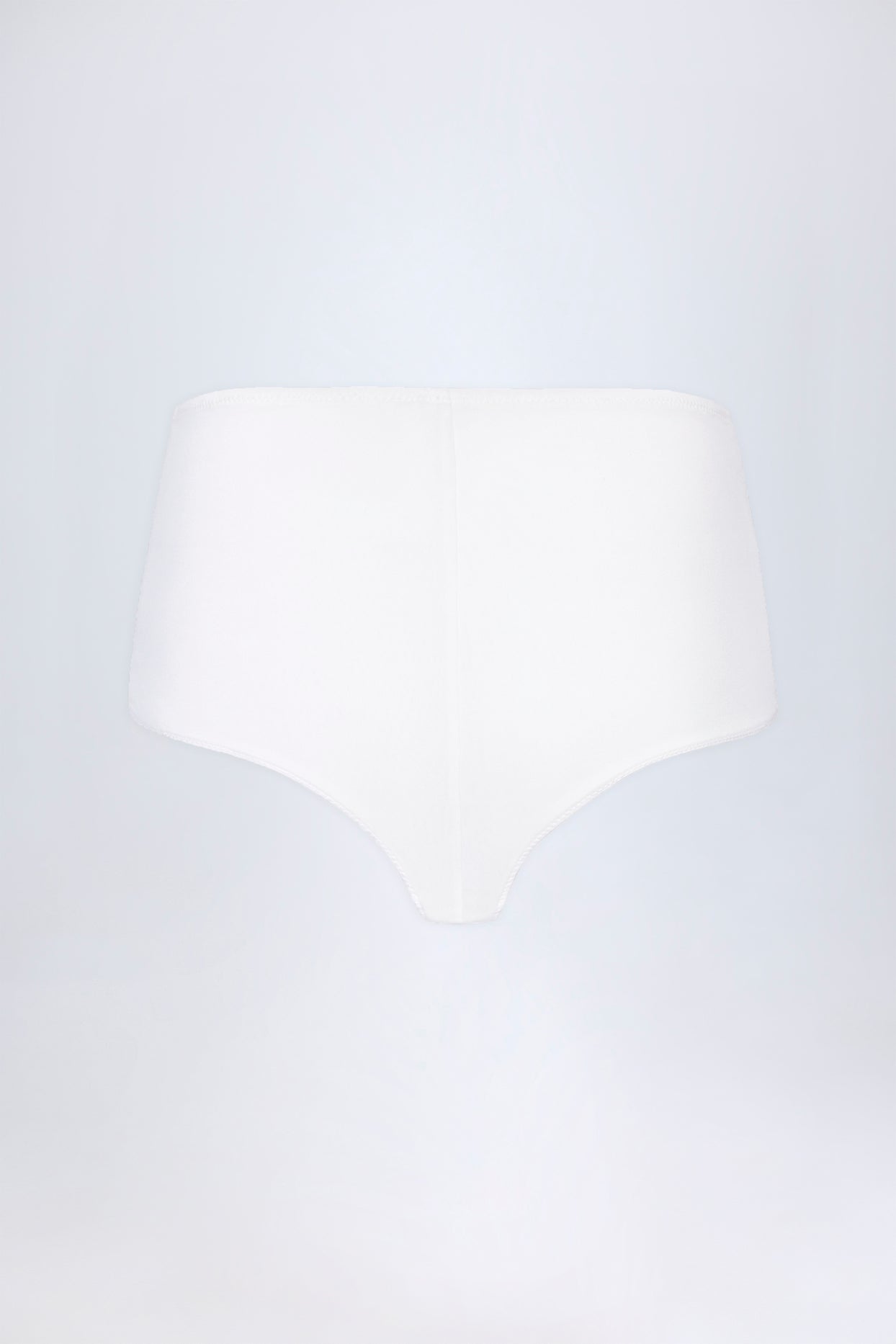 Slinky Jersey Low-Rise Hotpants in White - 6
