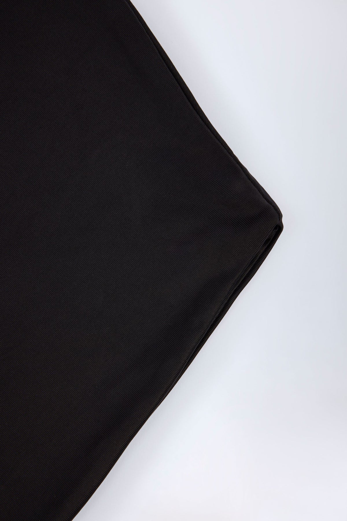 Slinky Jersey Backless Mini Dress in Black