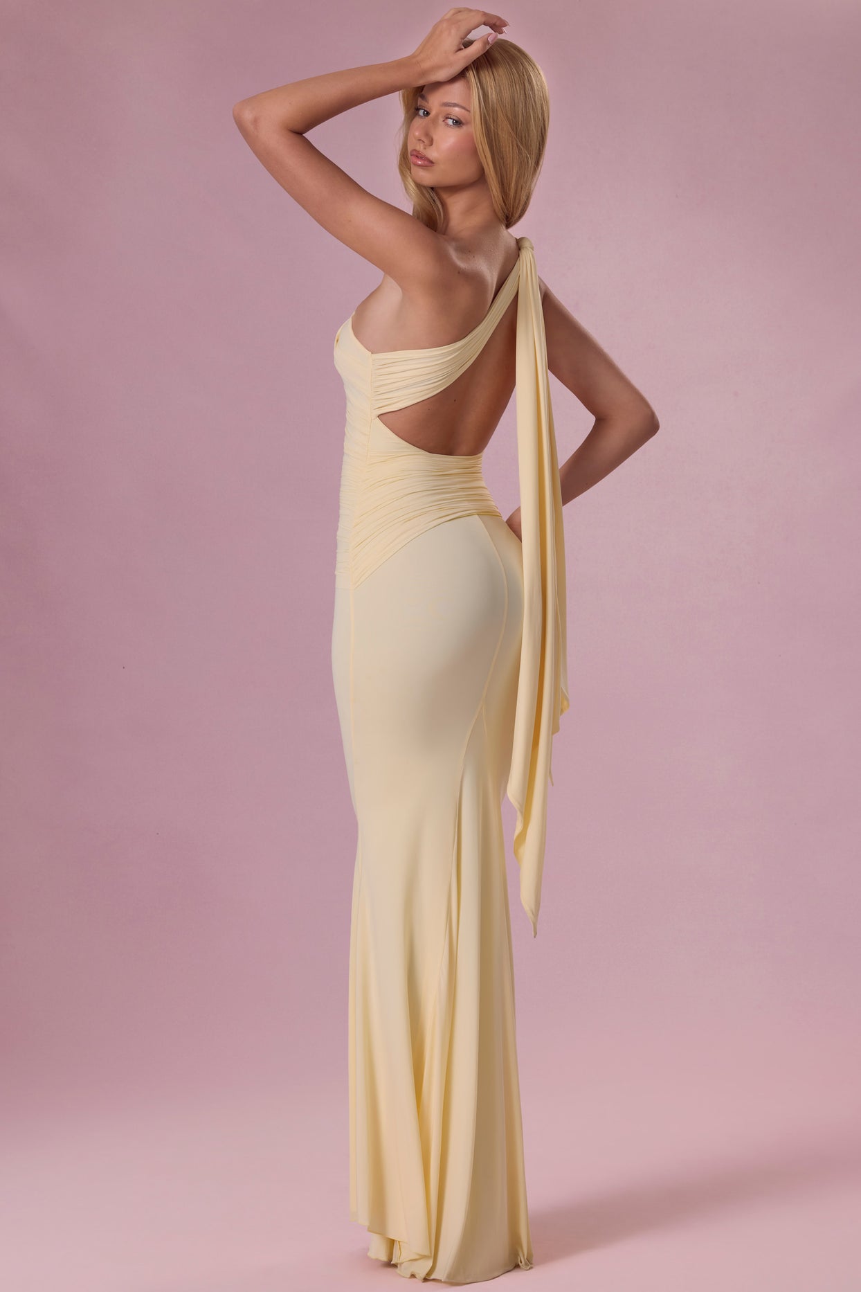 Jersey Bridesmaid Dress in Butter - 2