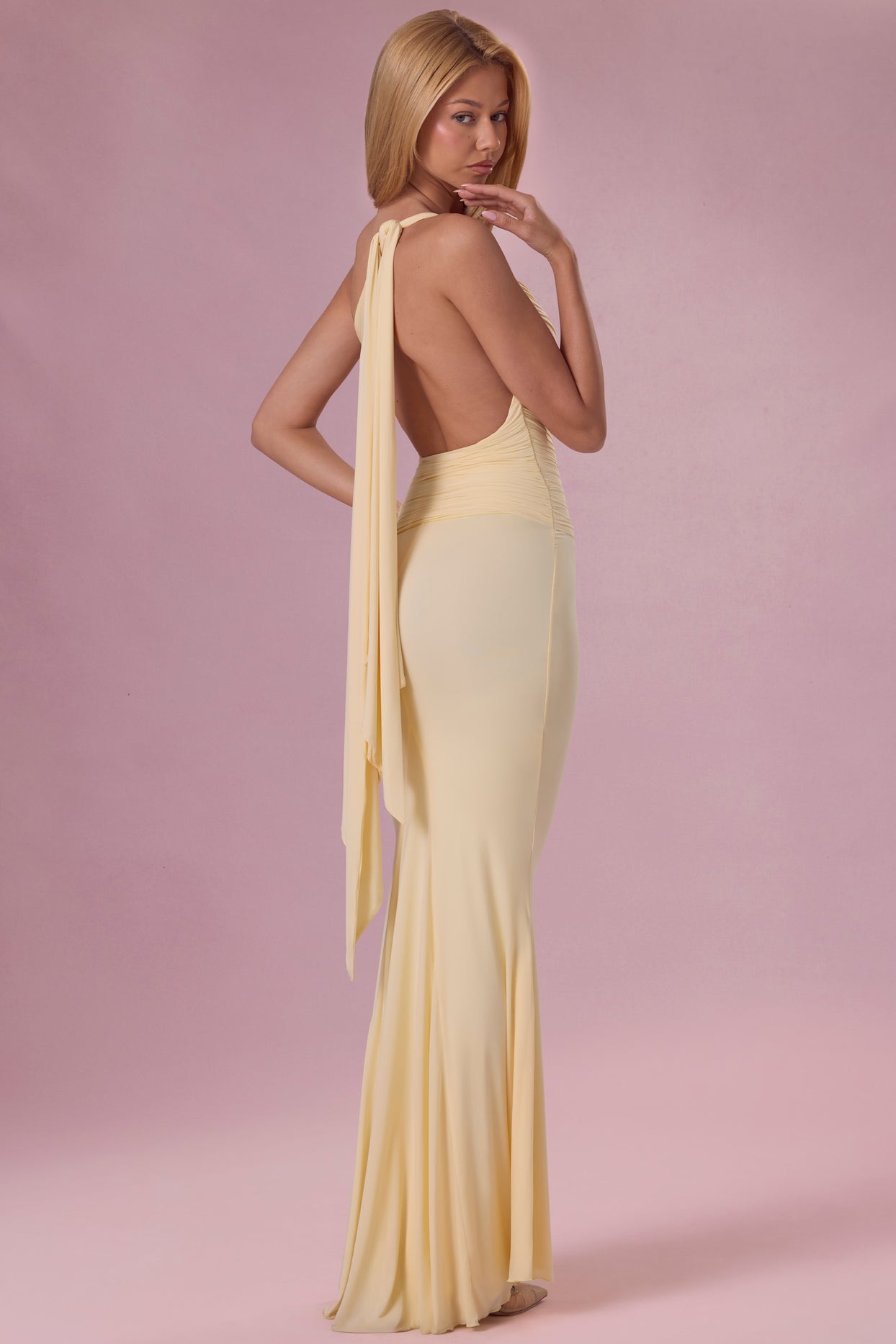 Jersey Bridesmaid Dress in Butter - 7