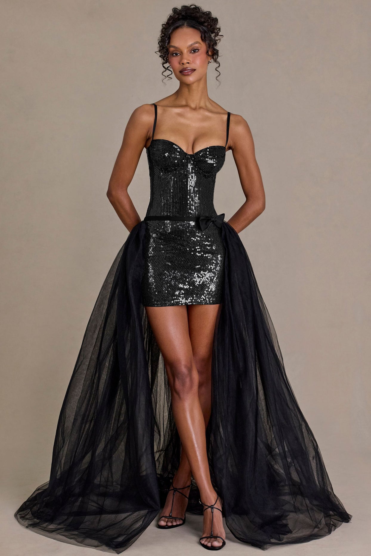 Tulle Skirt in Black - 1