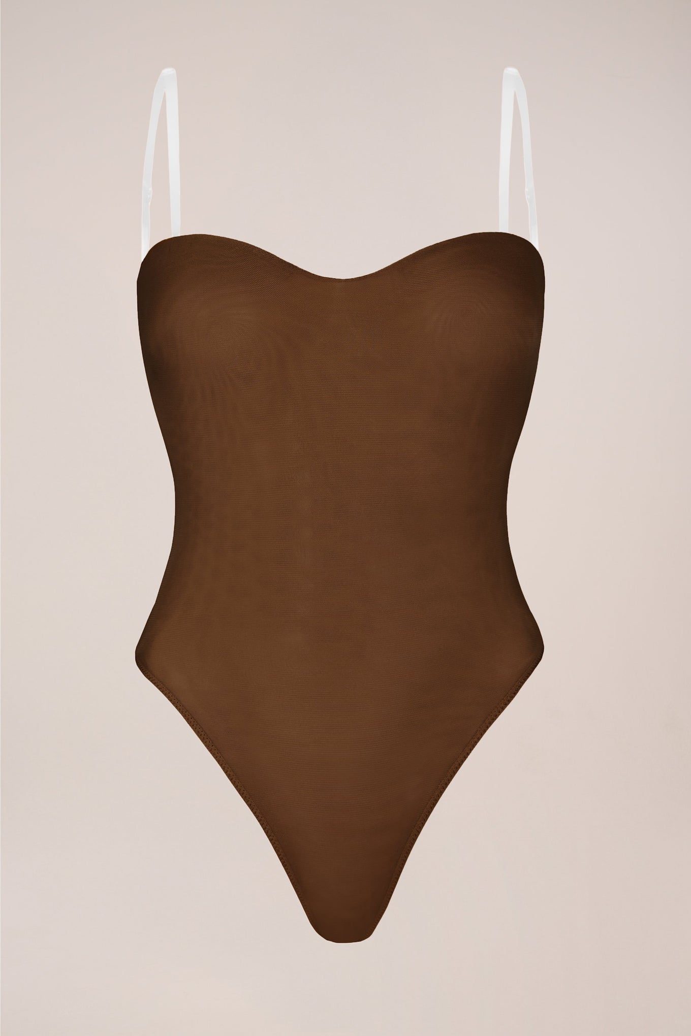 Strapless Bodysuit in Chestnut - 1