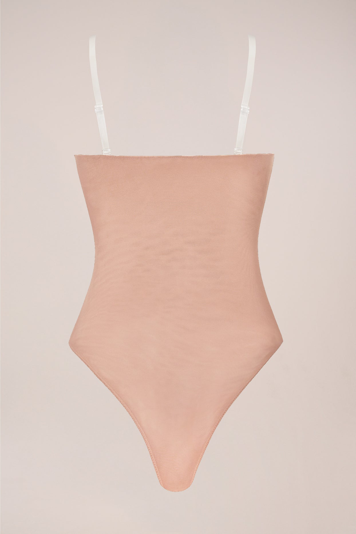 Strapless Bodysuit in Warm Peach - 2