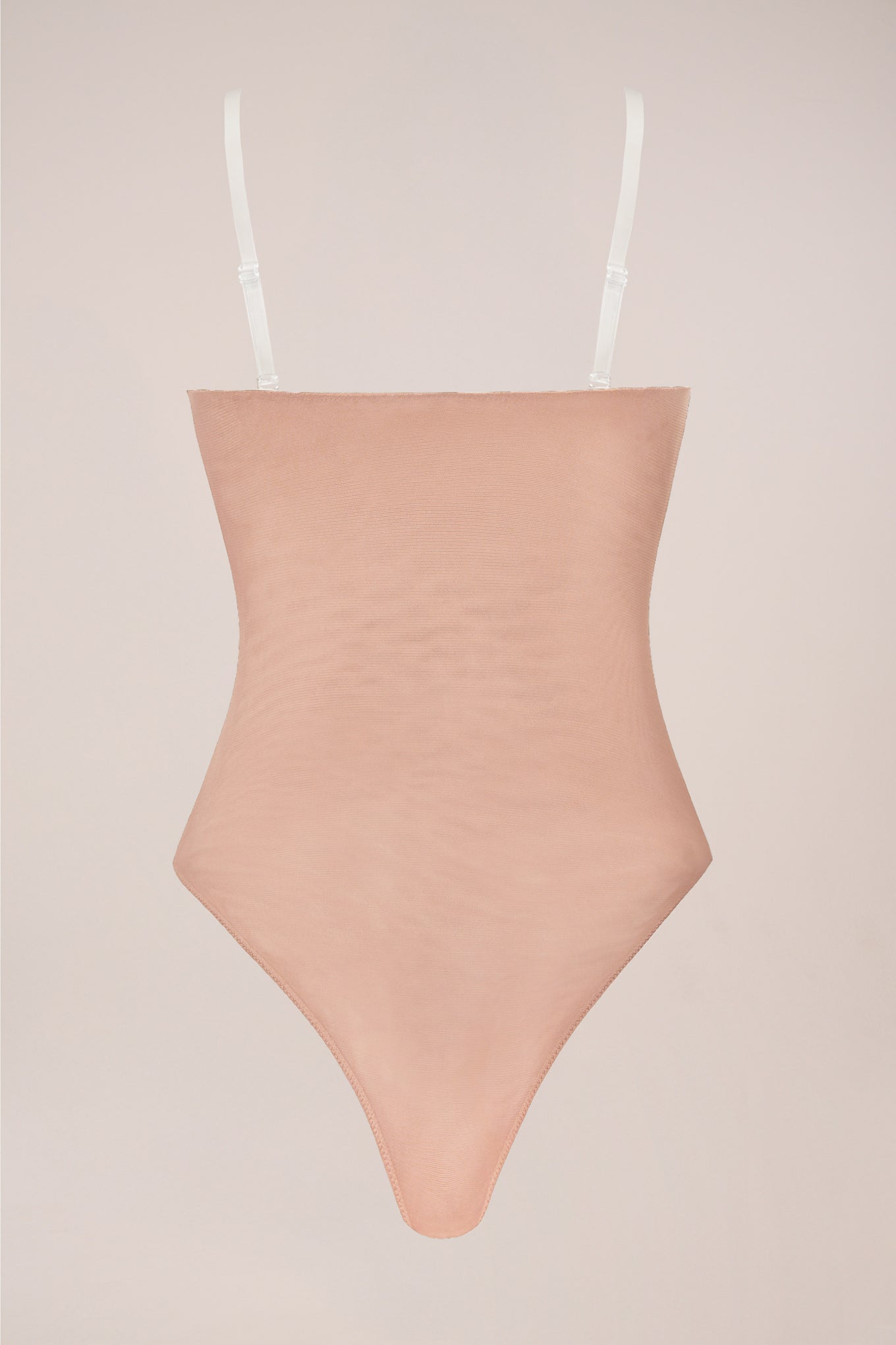Strapless Bodysuit in Warm Peach - 2