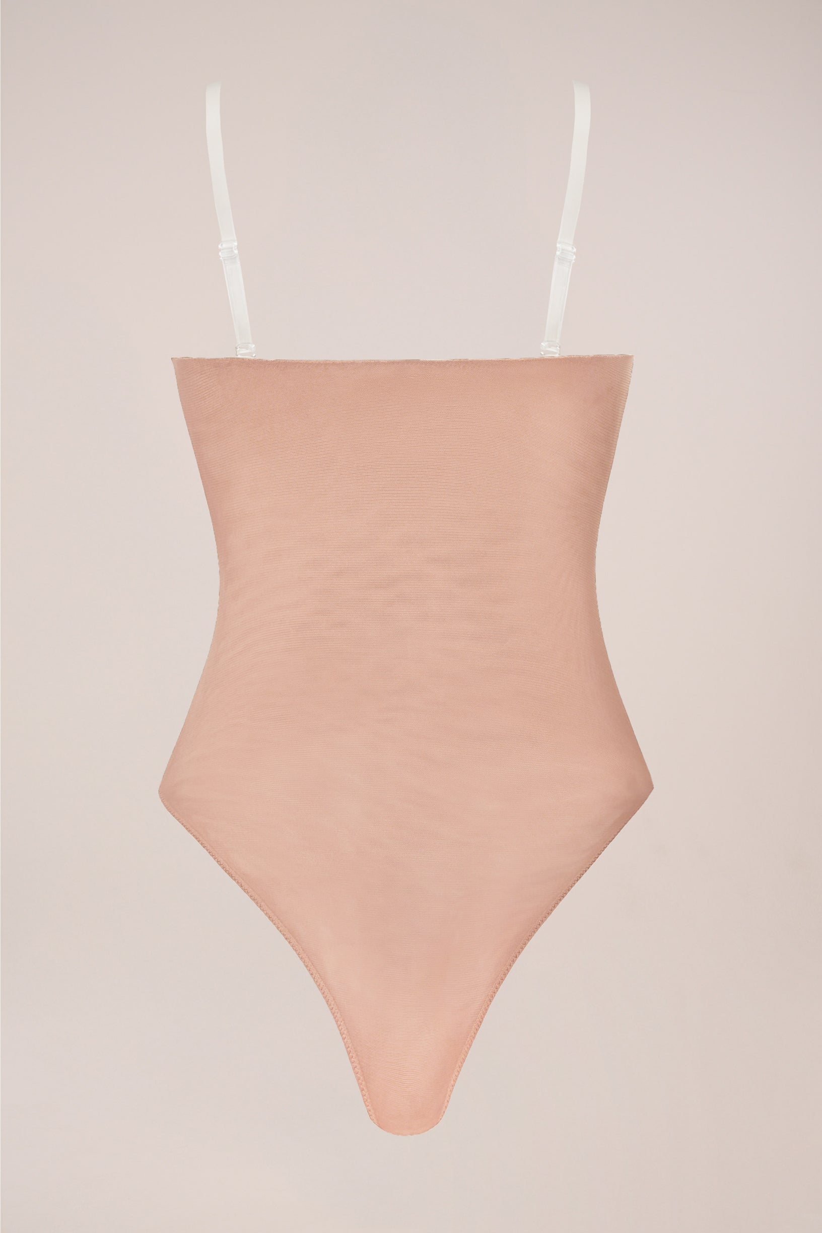Strapless Bodysuit in Warm Peach - 2