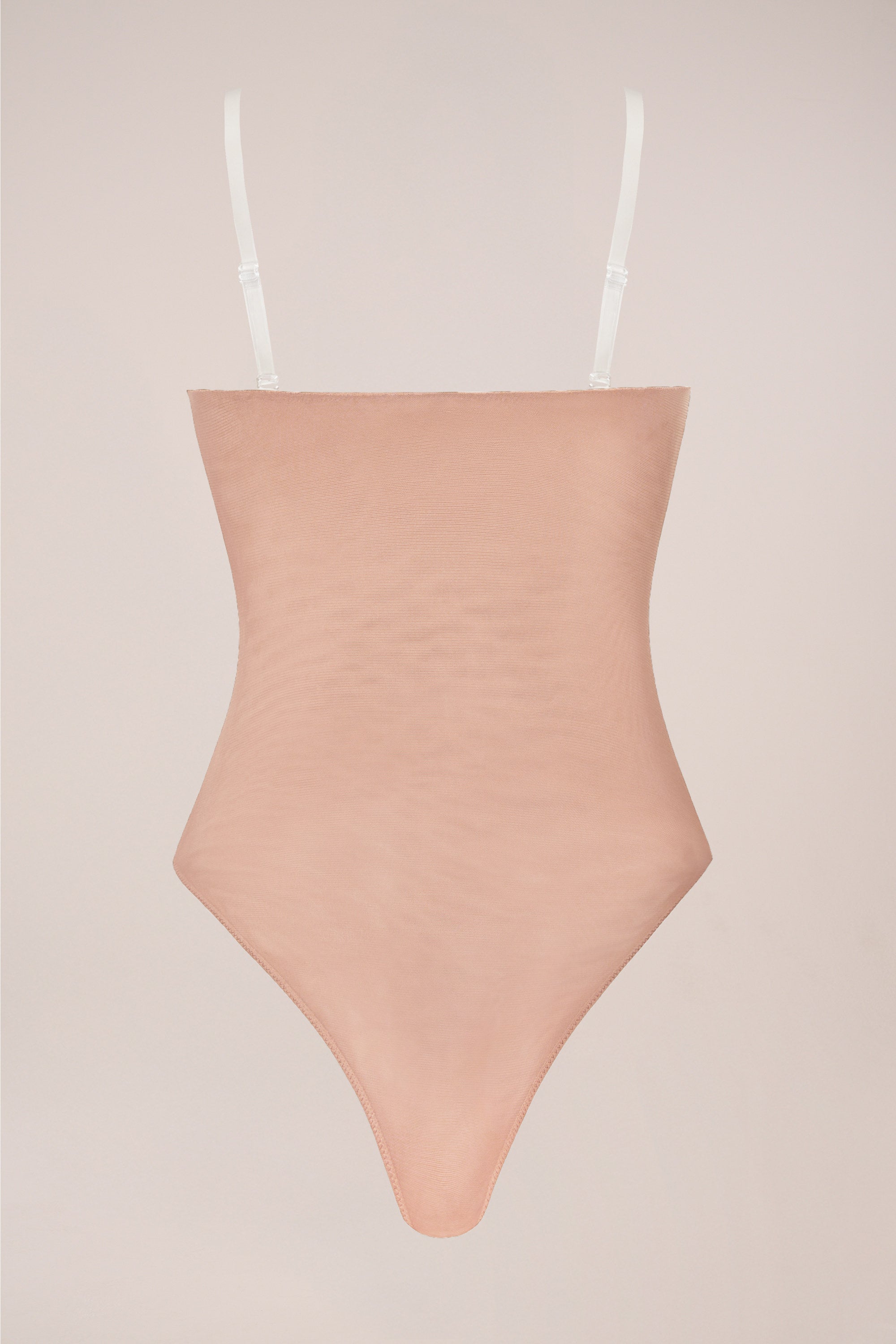 Strapless Bodysuit in Warm Peach - 2