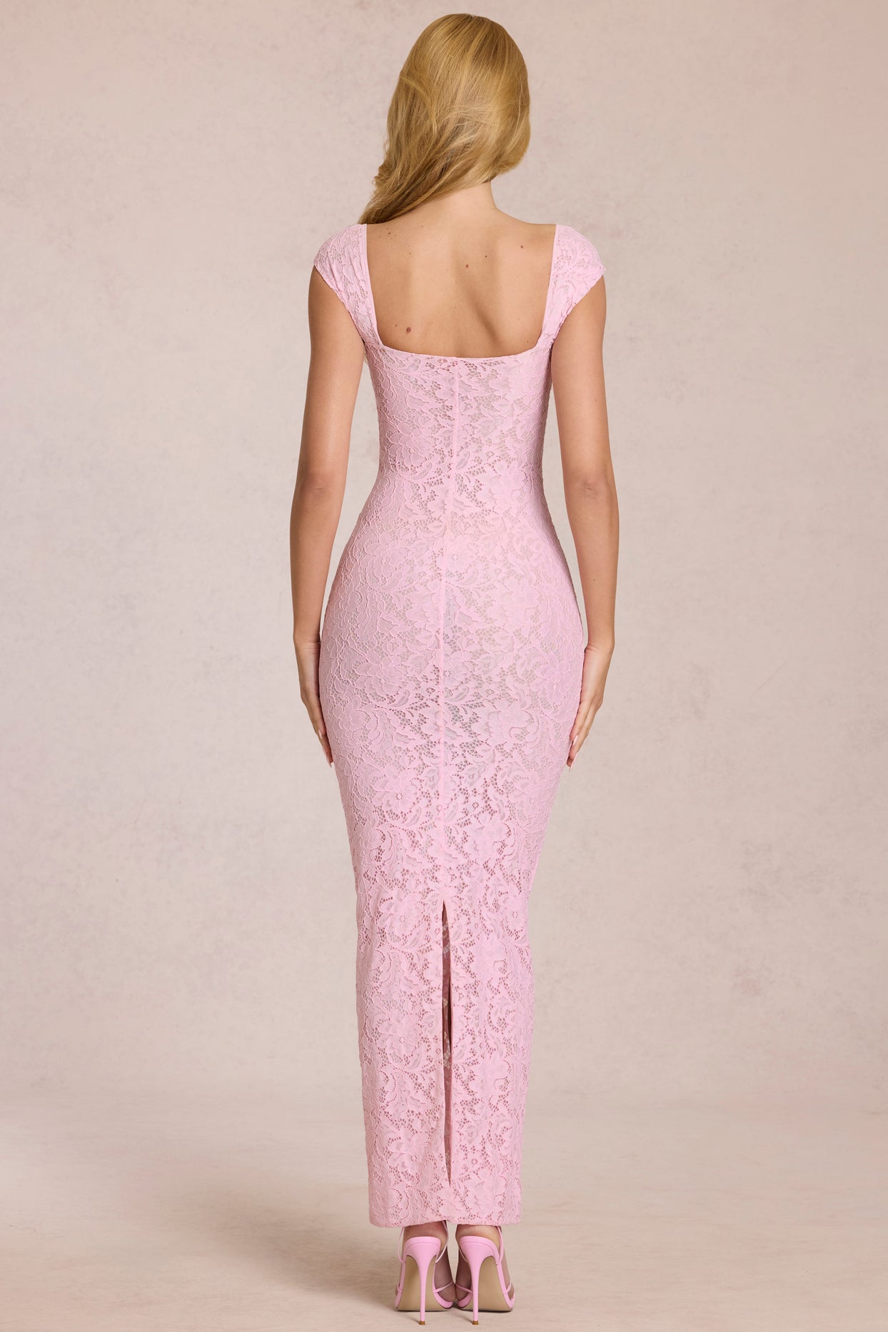 Sweetheart-Neck Maxi Dress in Blossom Pink - 6