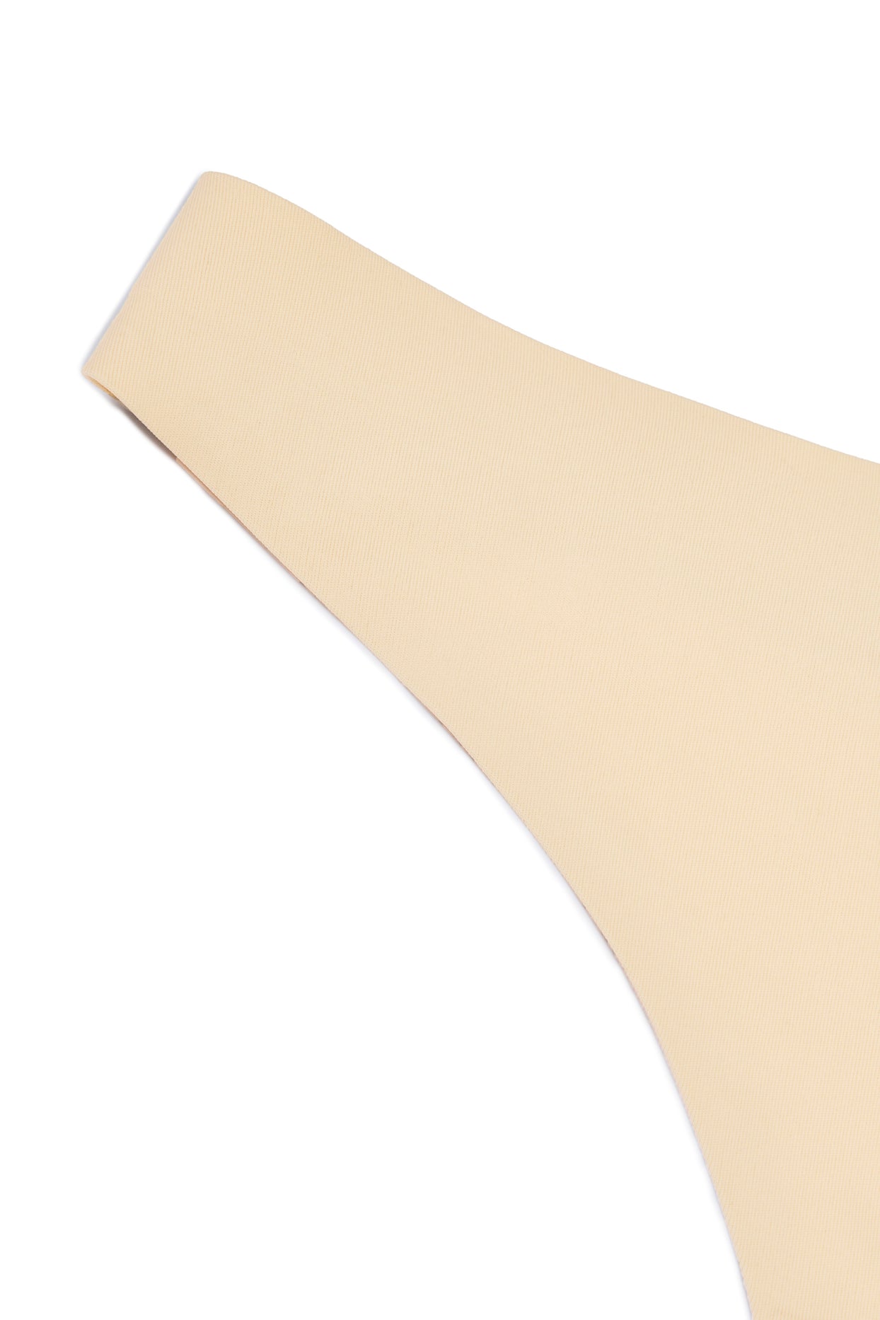 Seamless Knit Thong in Warm Peach - 3