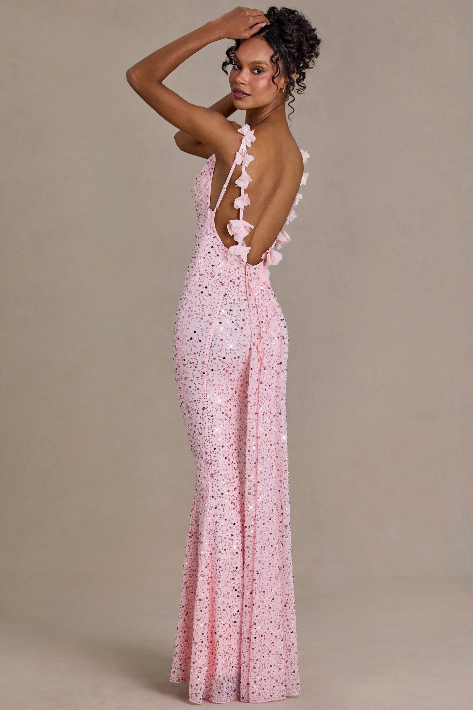 backless formal dresses australia CAITLIN Sequin Lace Mermaid Prom Dress - Glamorous Elegance