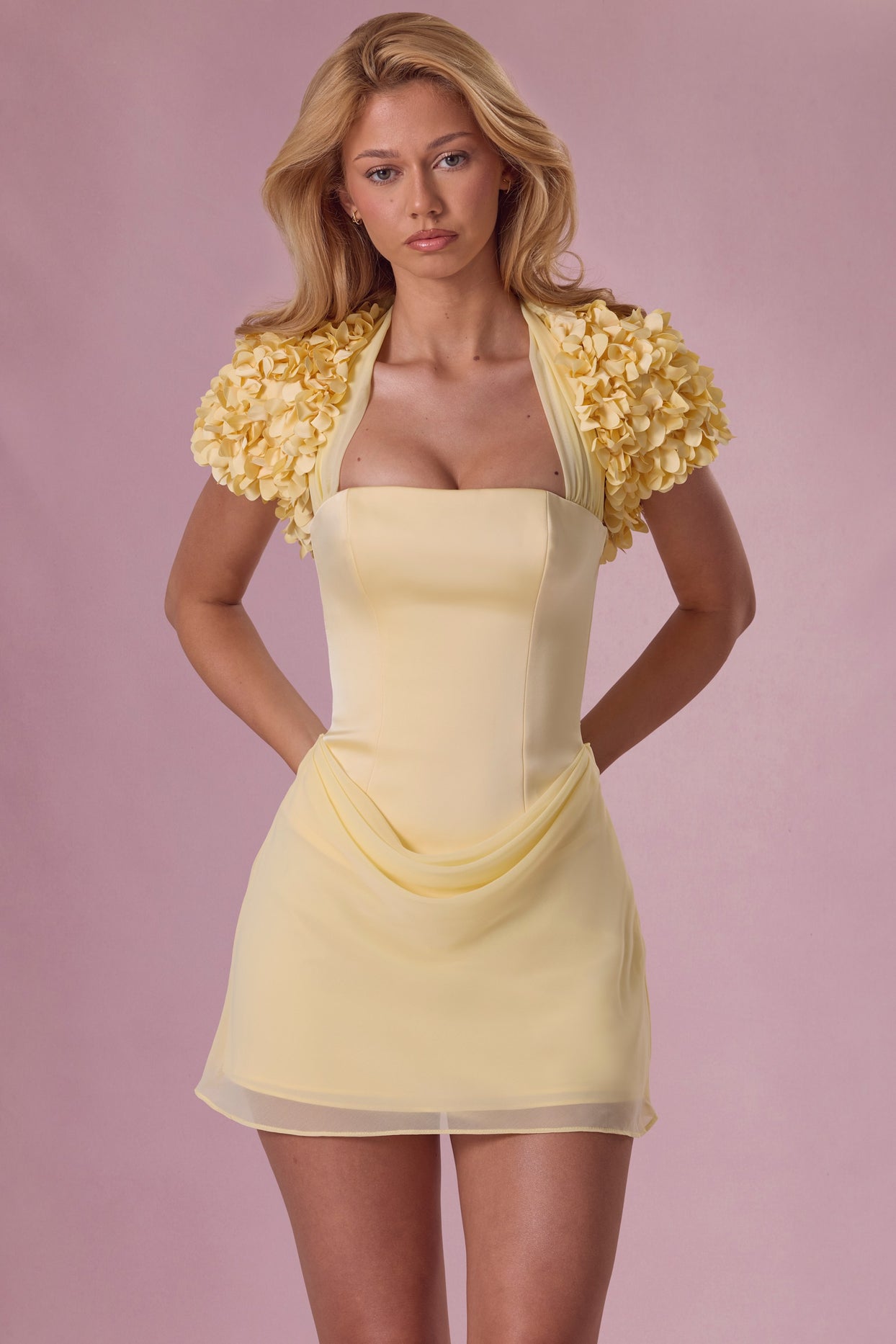 Cropped Bolero  in Butter - 5
