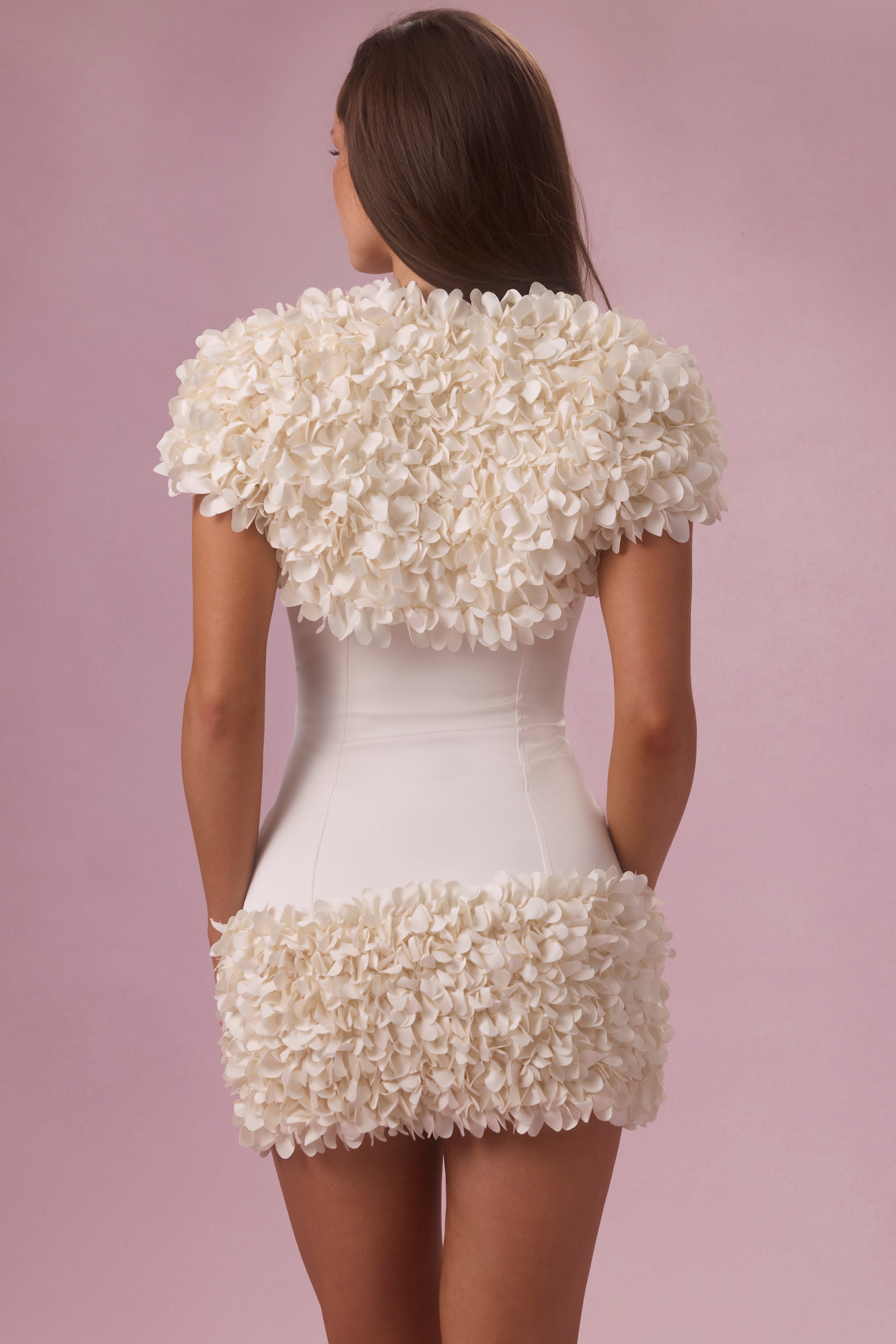 Cropped Bolero  in Pearl - 2