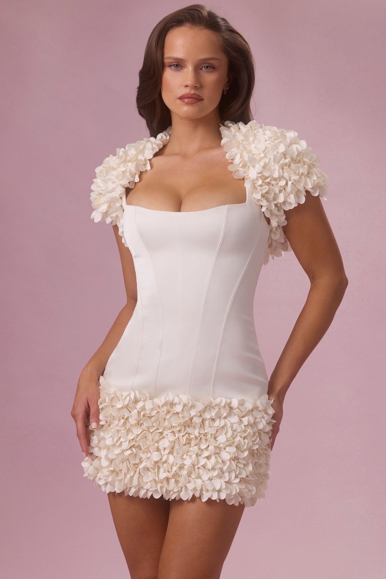 Cropped Bolero  in Pearl - 6