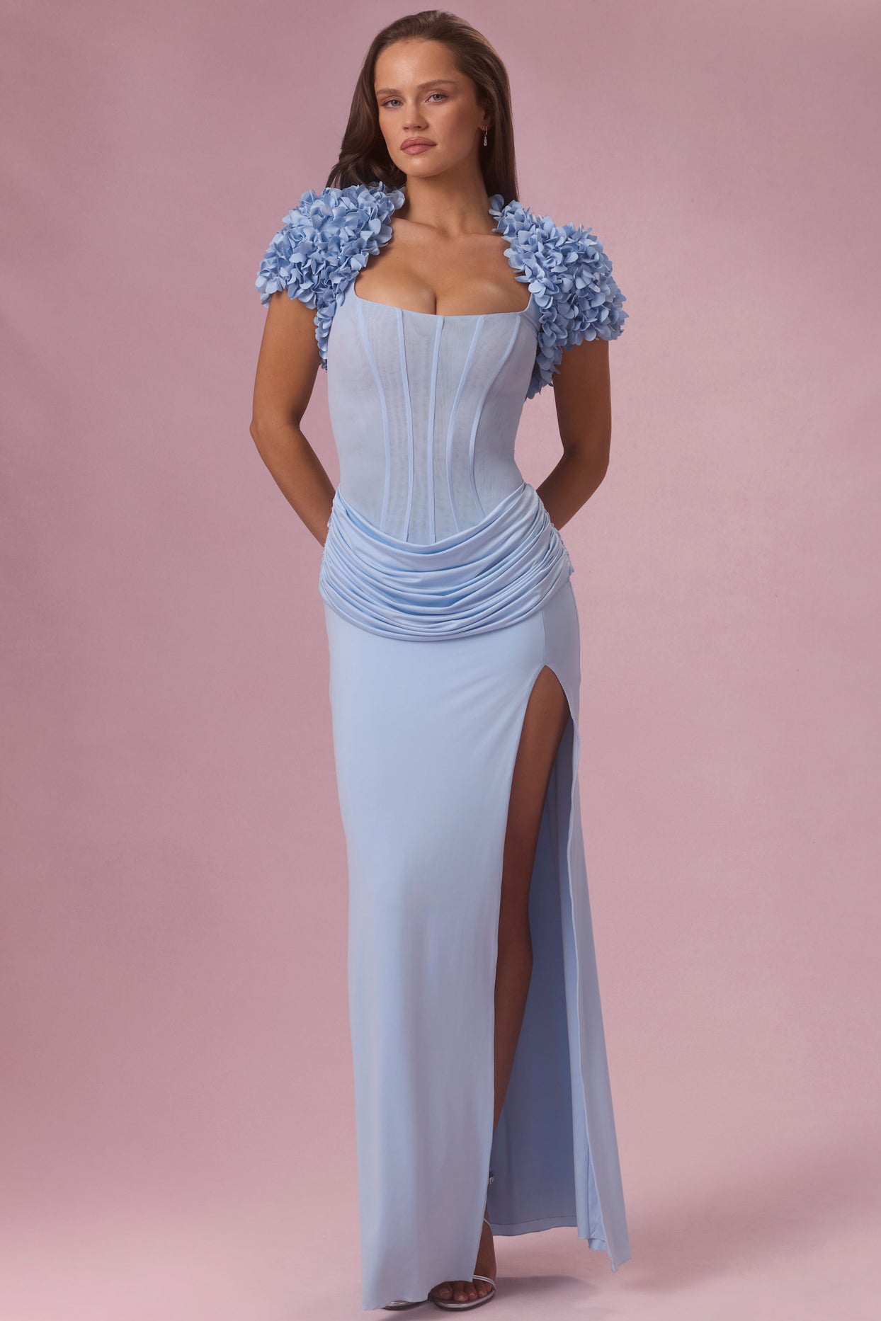 Cropped Bolero  in Sky Blue - 5