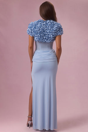 Cropped Bolero  in Powder Blue