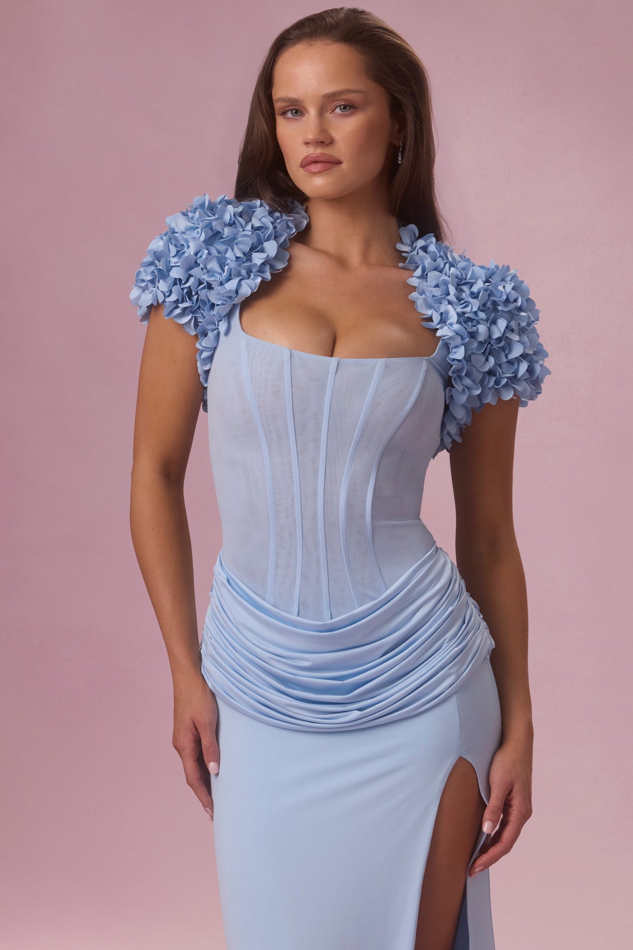 Cropped Bolero  in Sky Blue - 4