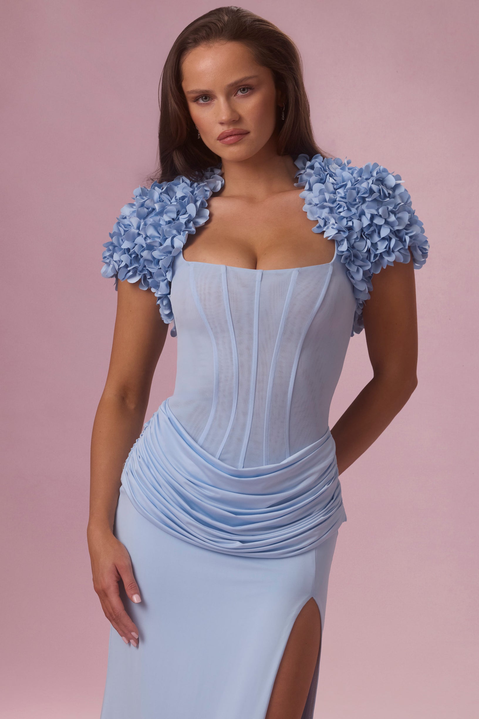 Cropped Bolero  in Sky Blue - 1