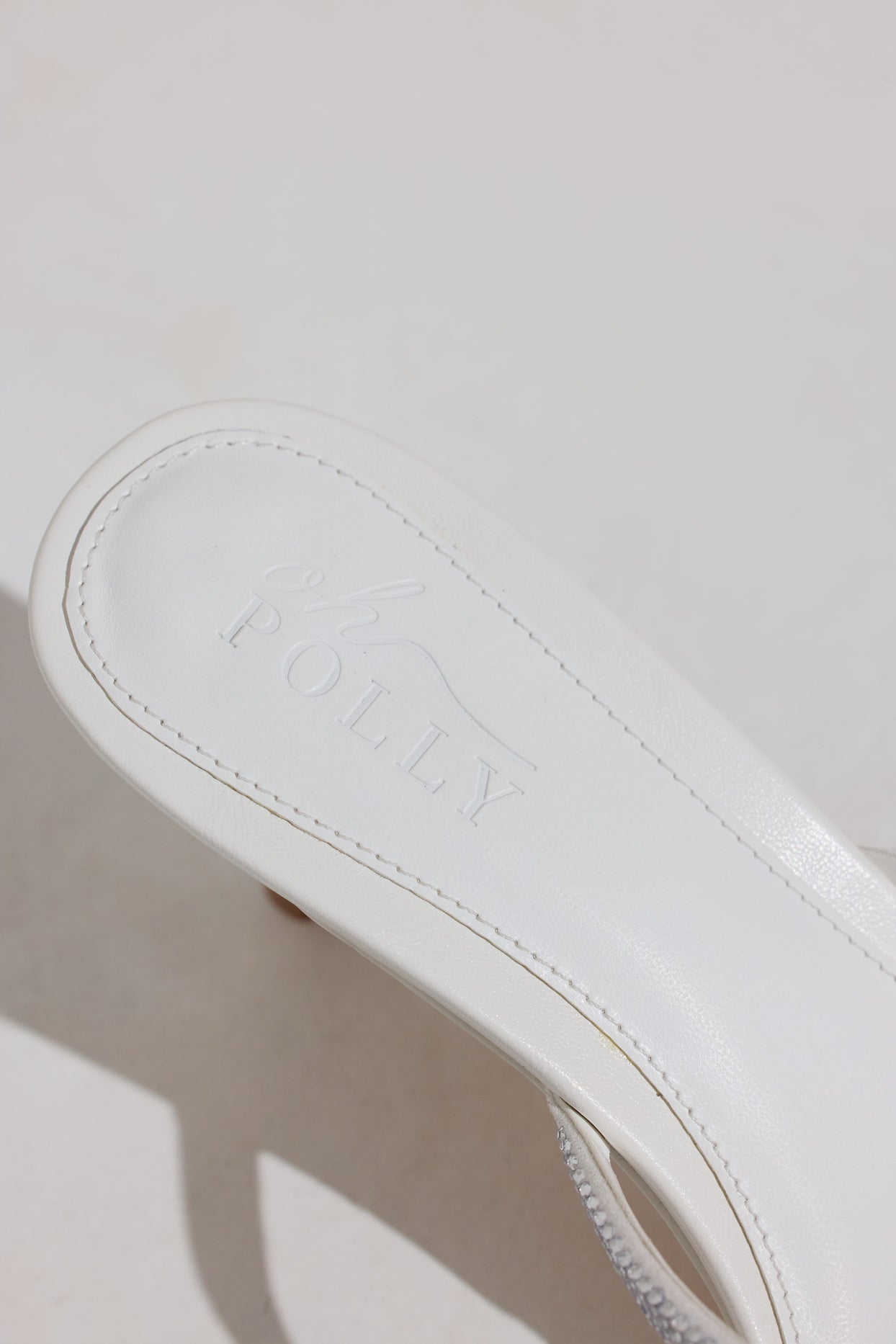 Heeled Sandal  in White - 4