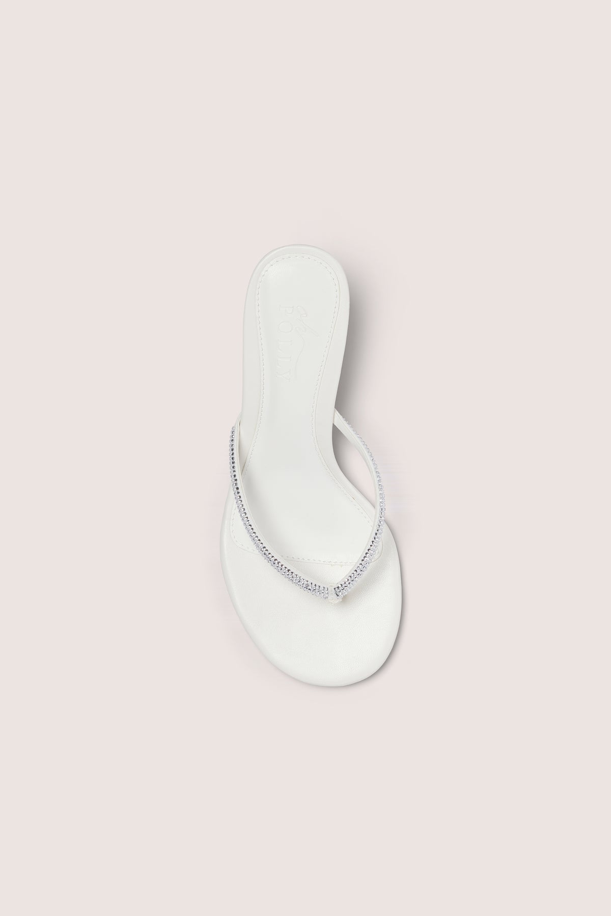 Heeled Sandal  in White