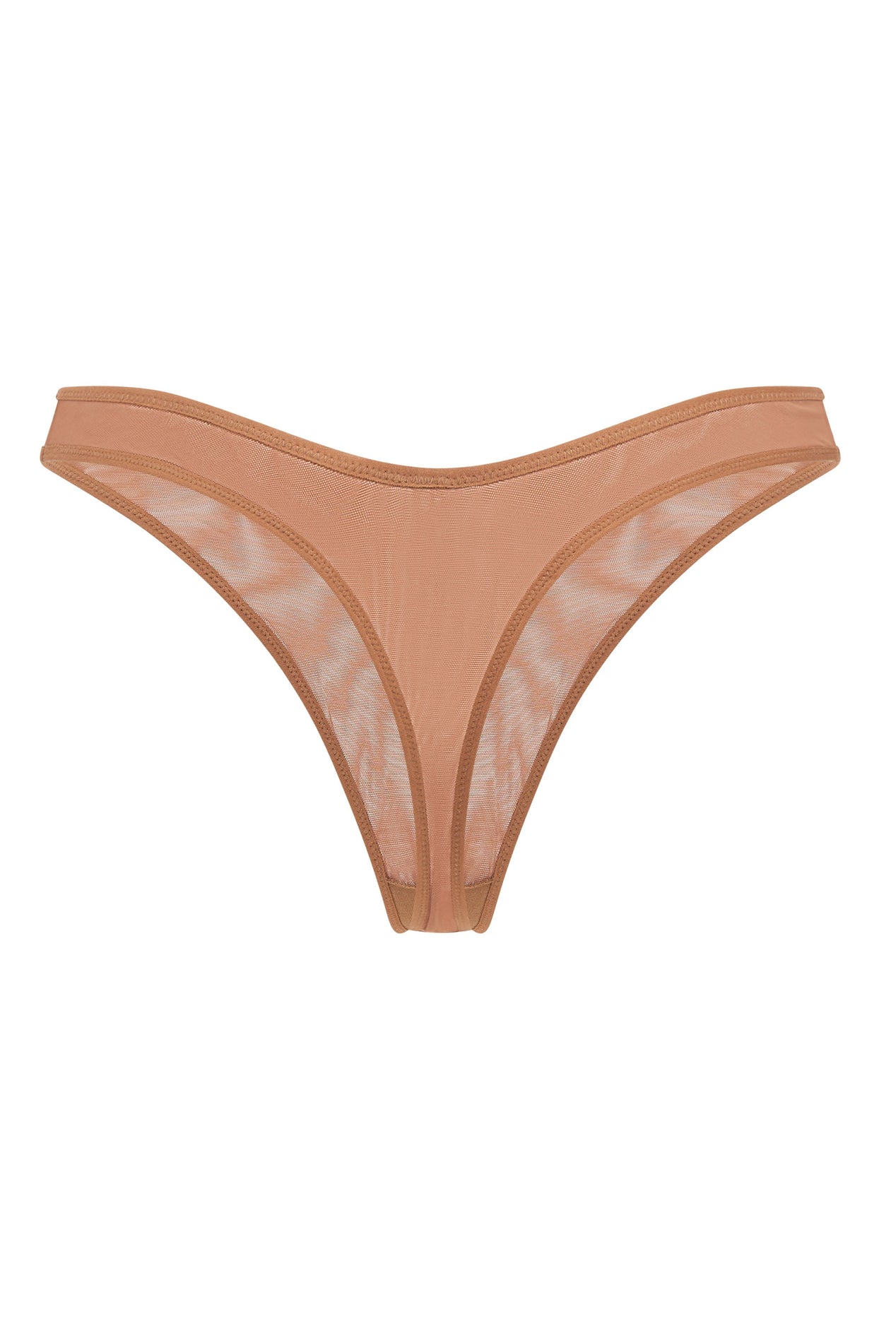 Soft Mesh Thong in Honey