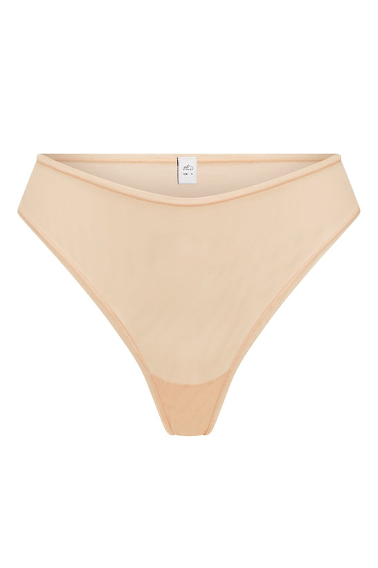 Soft Mesh Brief in Beige