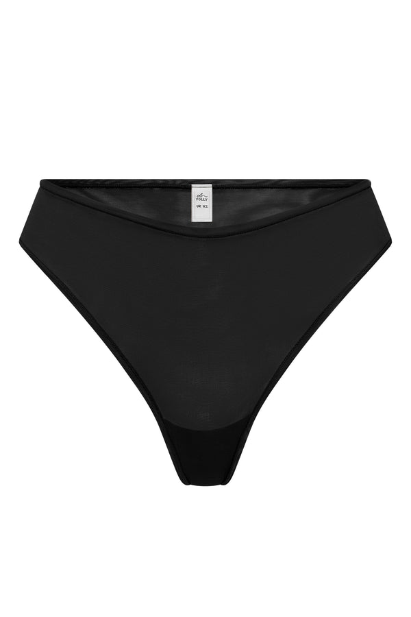 Soft Mesh Brief in Black - 2