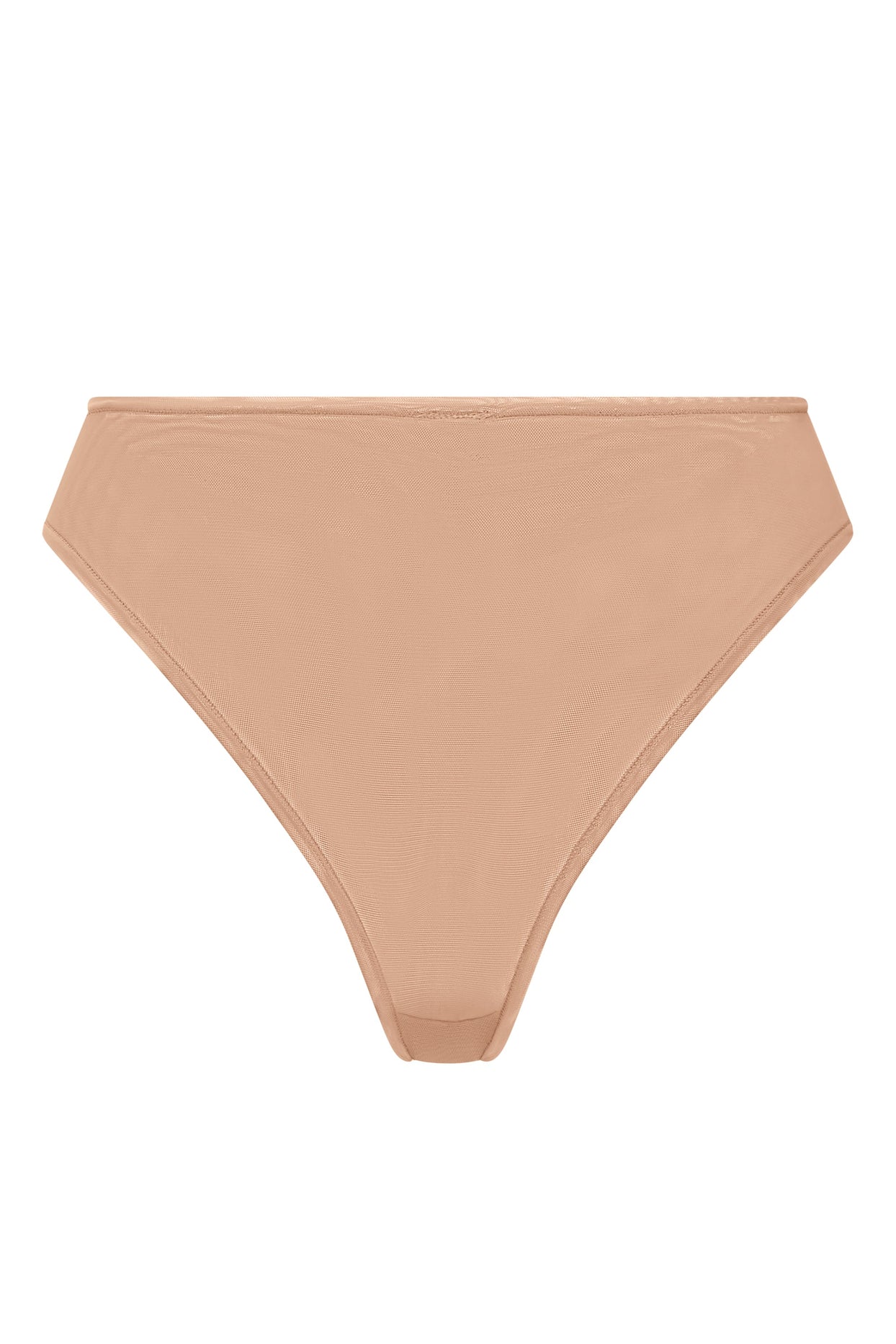 Soft Mesh Brief in Warm Peach