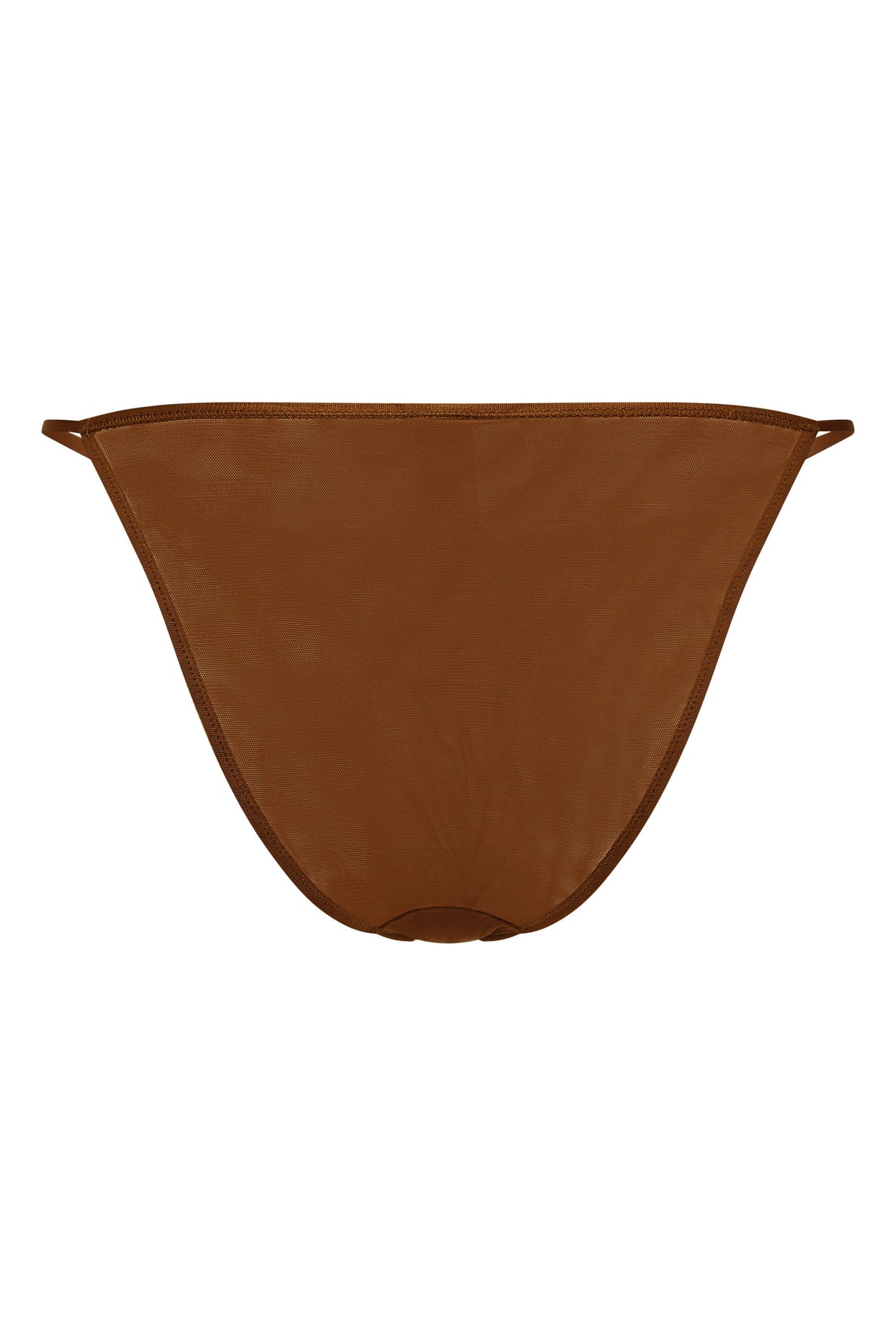 Soft Mesh String Bikini in Chestnut