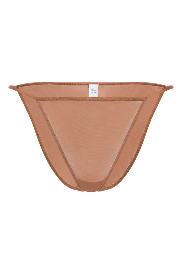 Soft Mesh String Bikini in Honey - 2