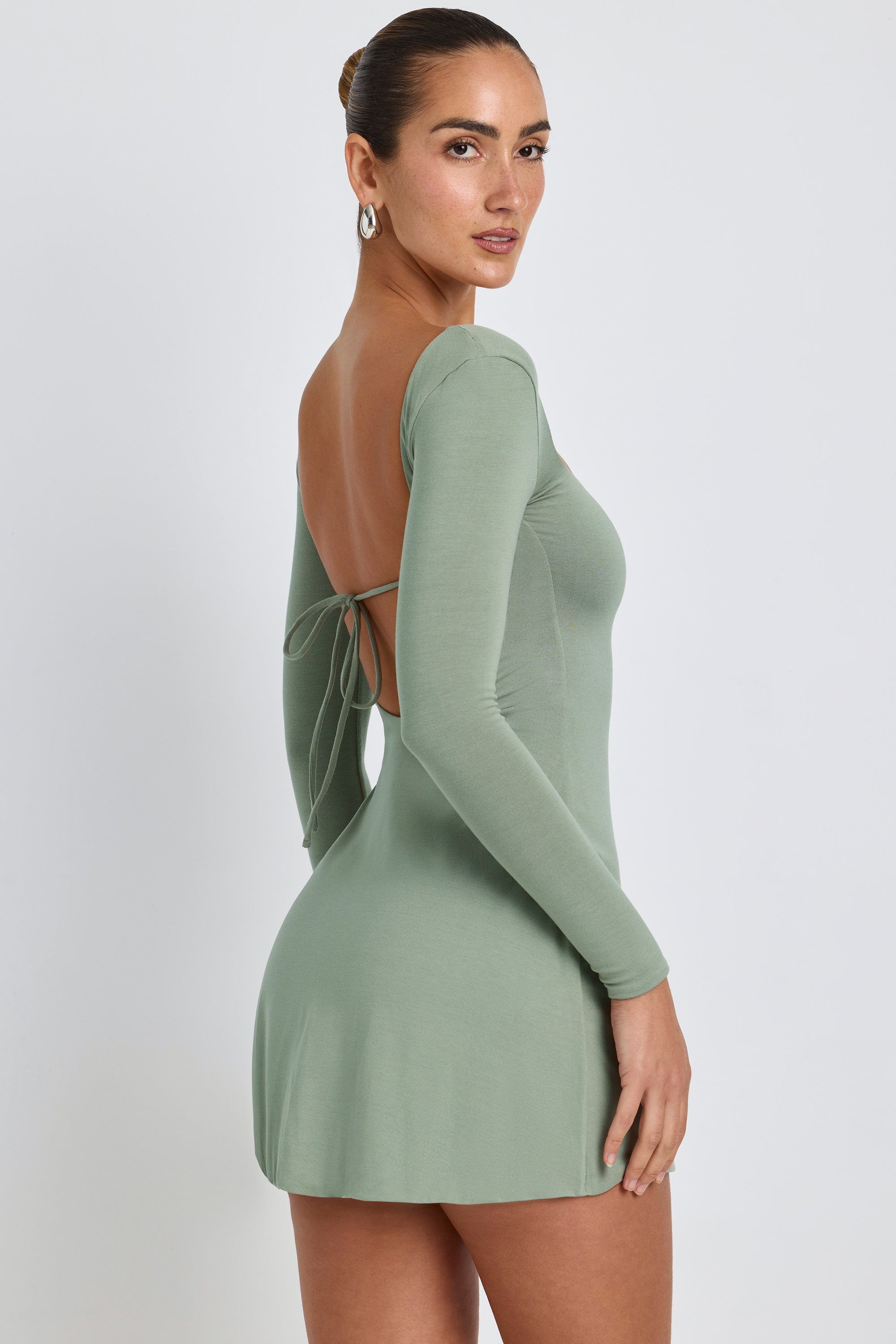 Long sleeve sage sales green dress