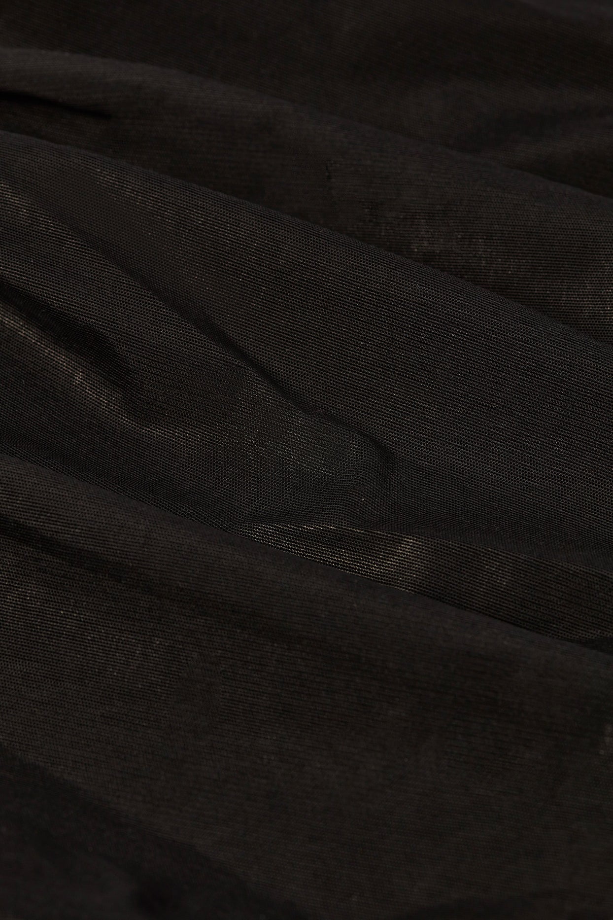Tall Metallic Ruffle Low-Rise Flared Trousers in Black