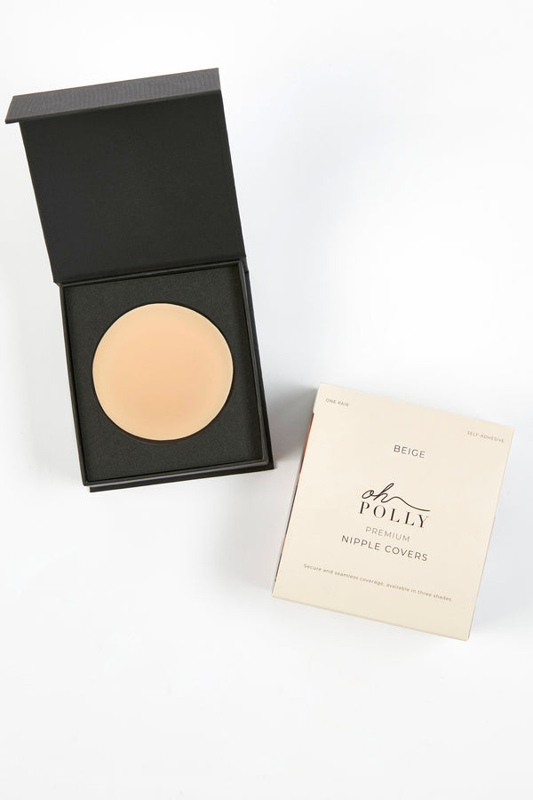 Reusable Silicone Nipple Covers in Beige - 1