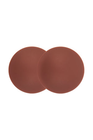 Reusable Silicone Nipple Covers in Chestnut