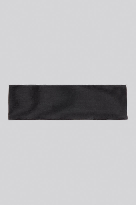 Ribbed Modal Headband in Black