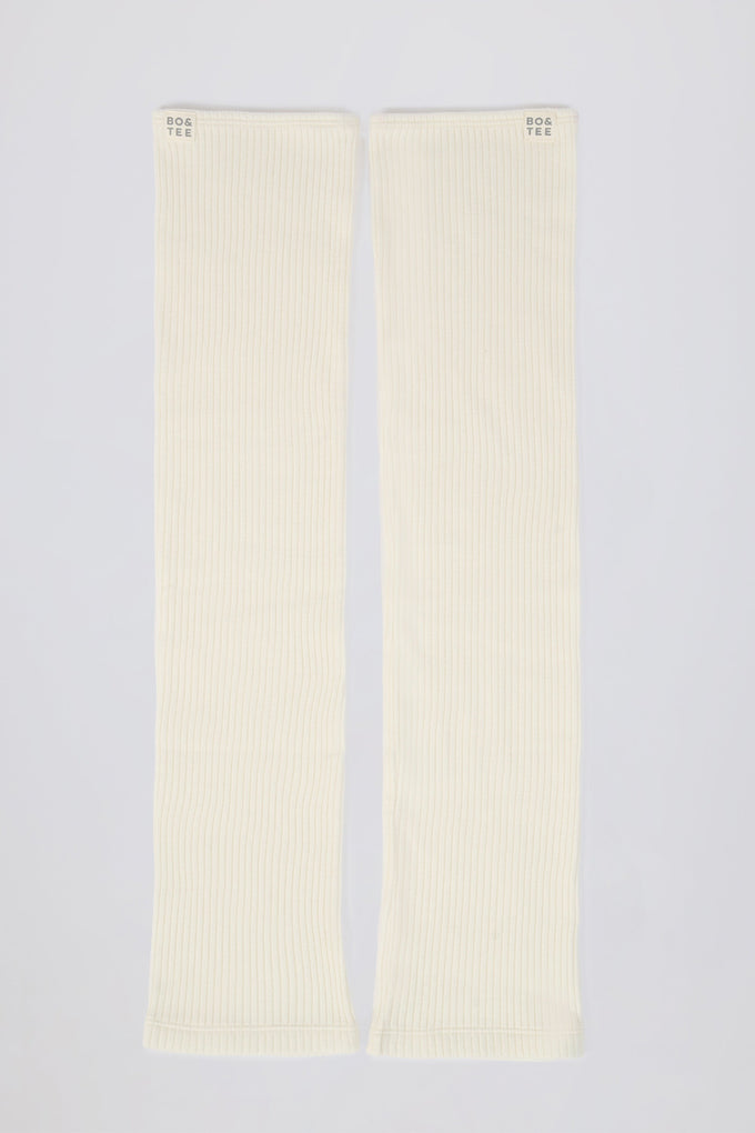 Leg Warmers in Soft White