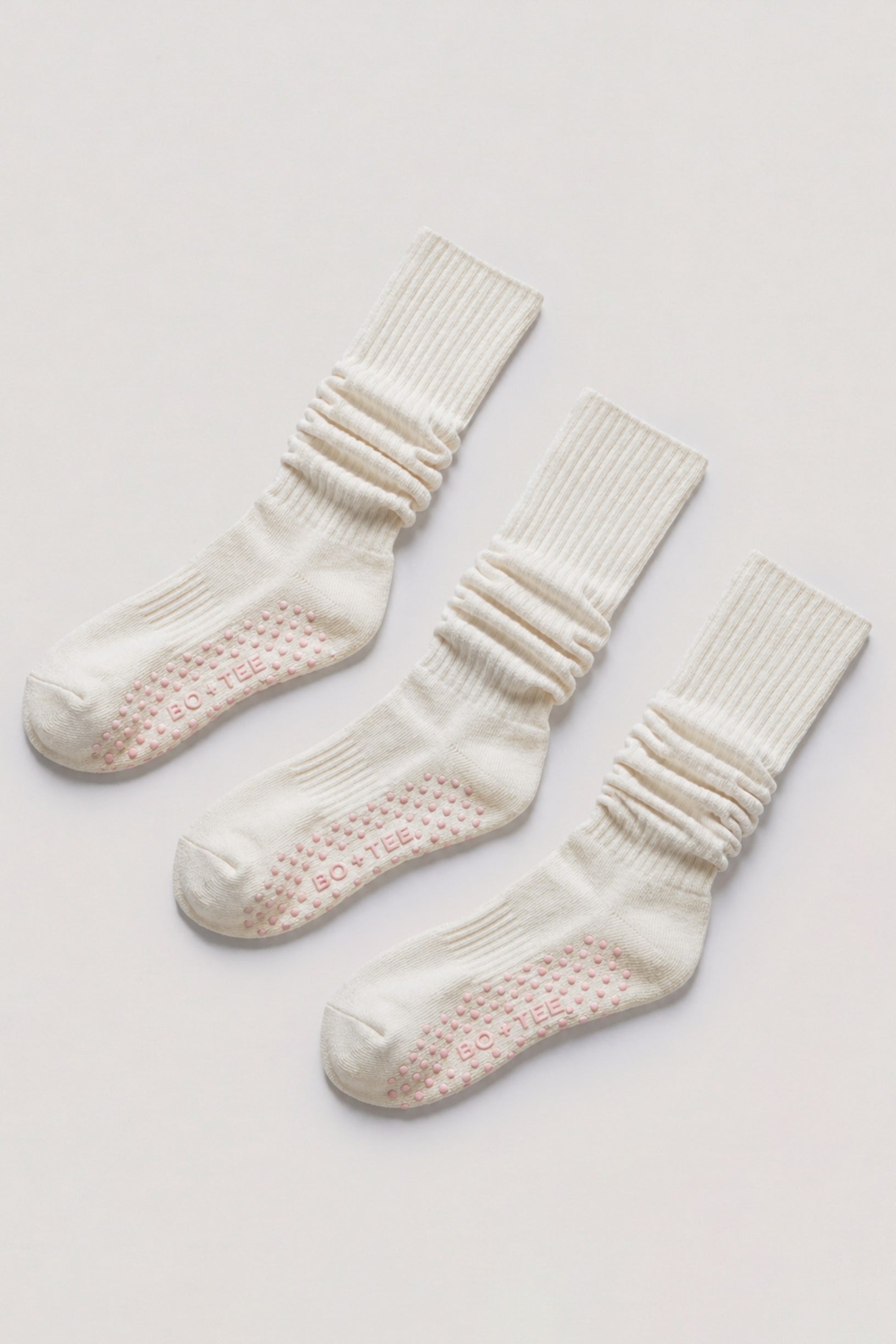 Pilates 3-Pack Socks Bundle in Coconut - 1