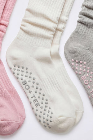 Pilates 3-Pack Socks Bundle in Multi