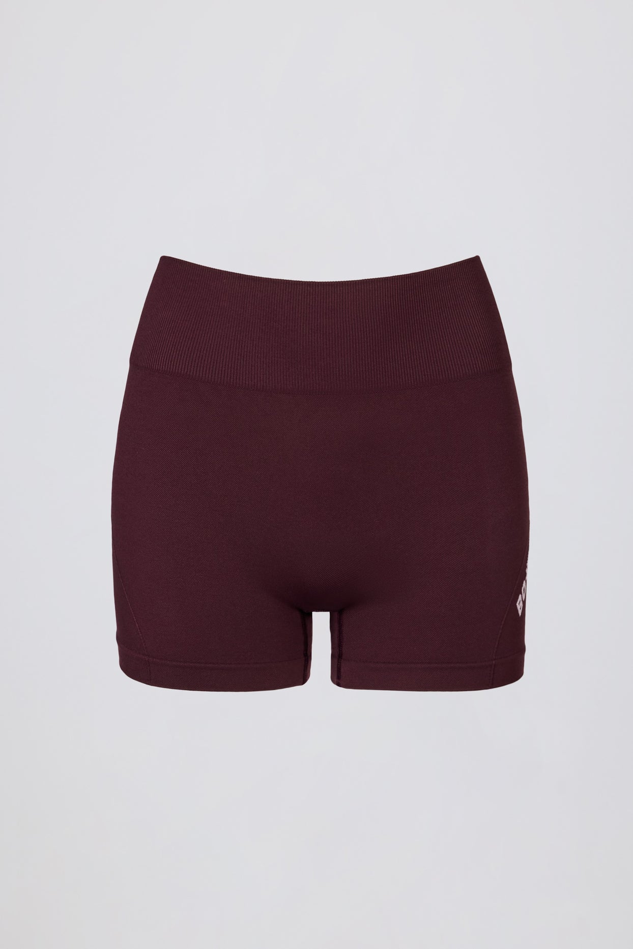 Super Sculpt Seamless Mini Shorts in Burgundy - 3