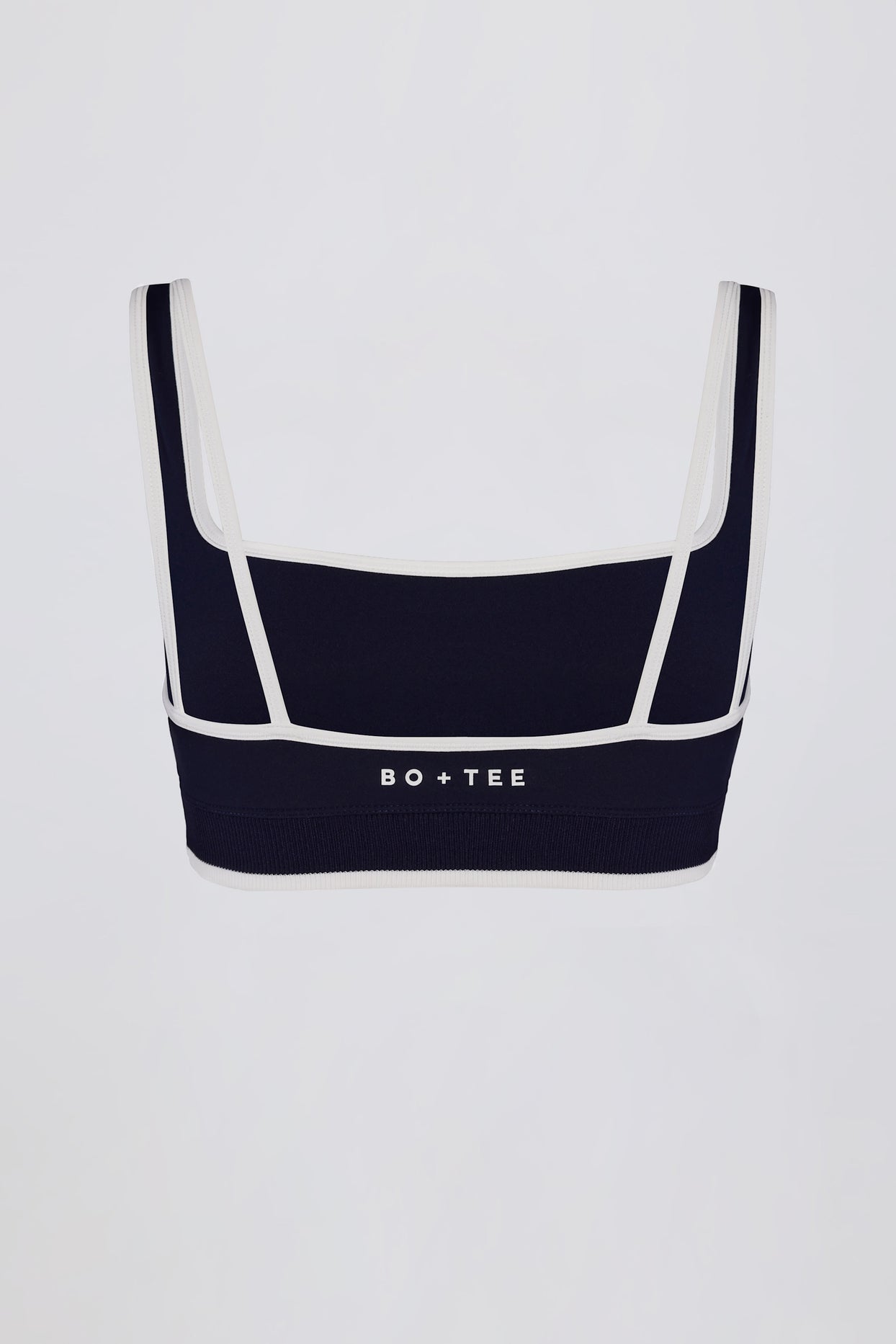 Soft Active Contrast Sports Bra in Classic Navy - 5