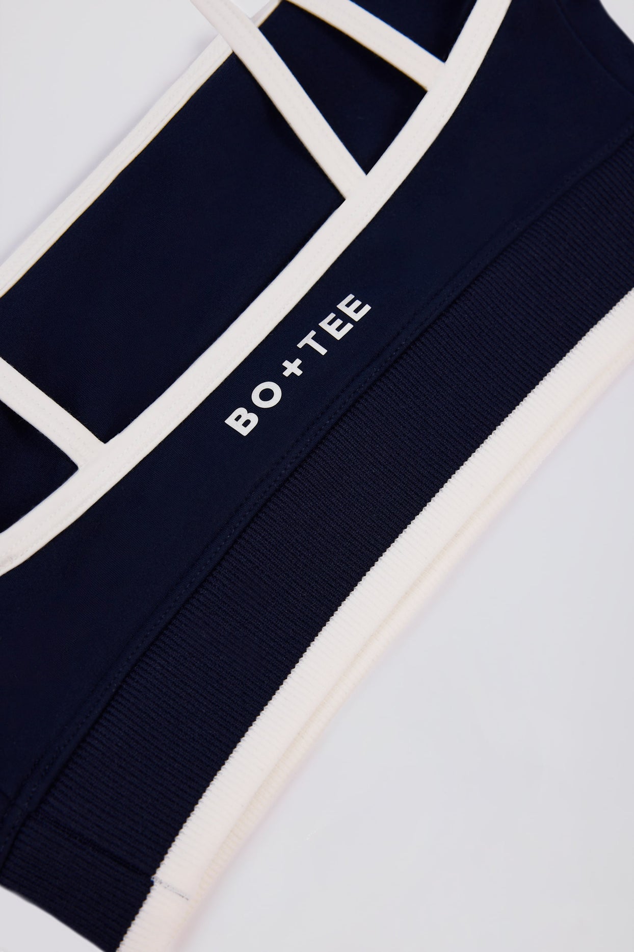 Soft Active Contrast Sports Bra in Classic Navy - 6