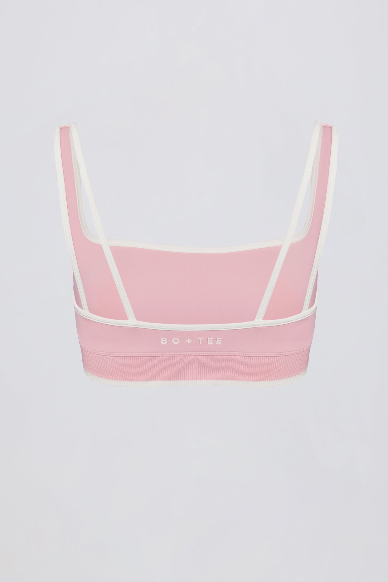 Soft Active Contrast Sports Bra in Powder Pink - 5